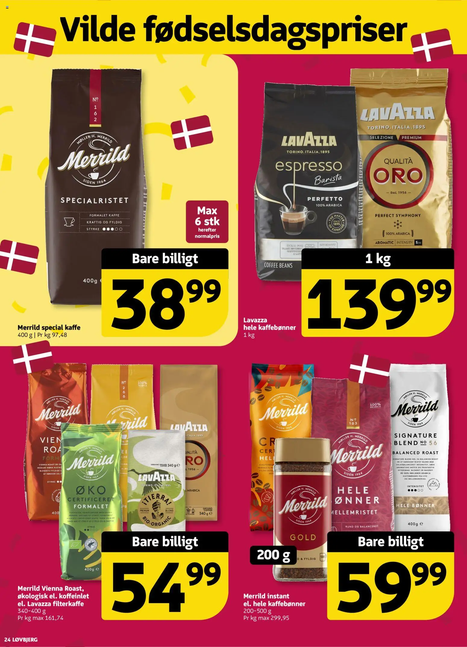 Løvbjerg tilbudsavis – gyldig fra 28/08/2026 | Side: 24 | Produkter: Kaffe, Nødder, Bønner