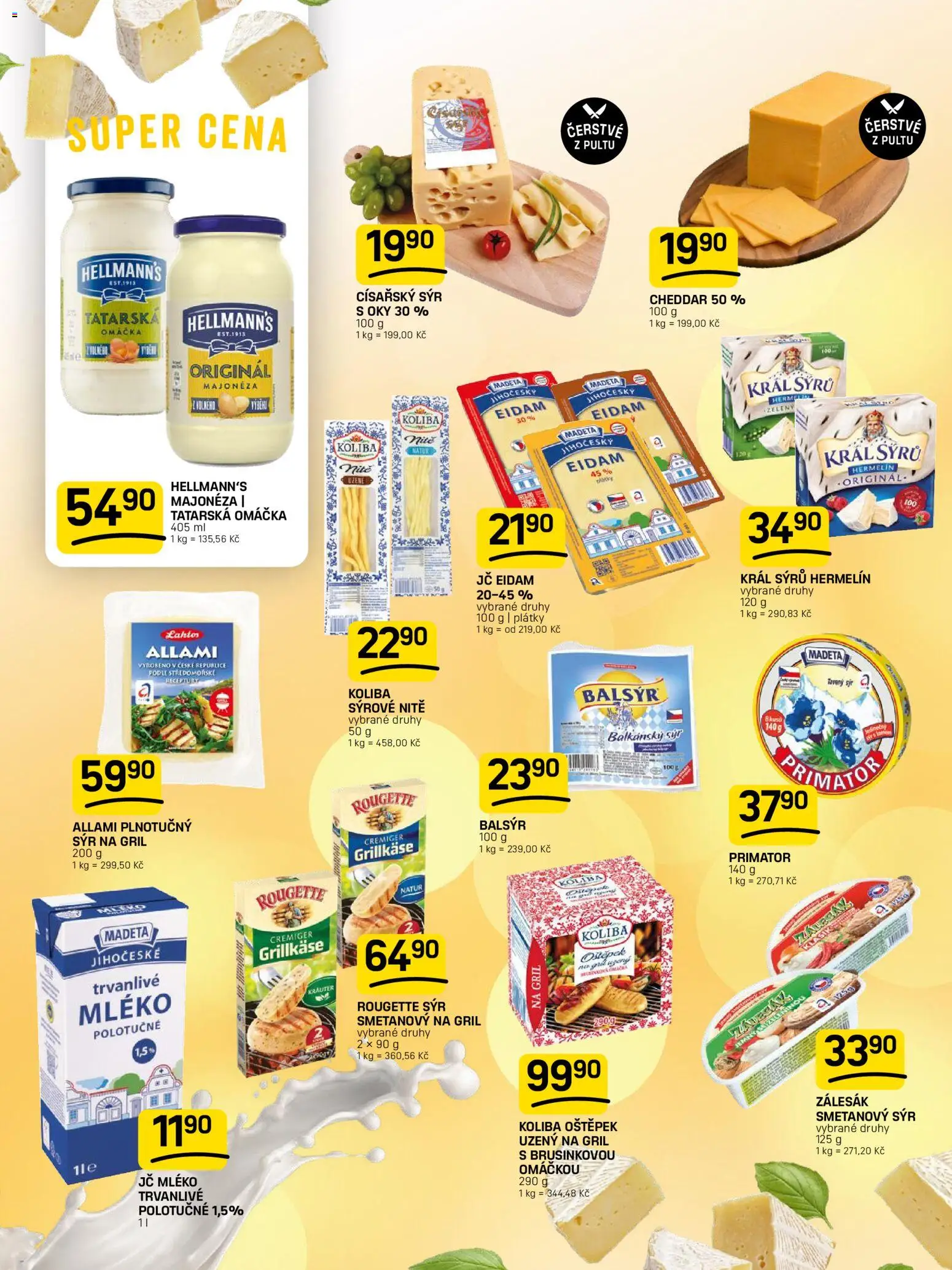 Flop leták od 22.07.2026 | Strana: 4 | Produkty: Balkánský sýr, Hellmann's, Majonéza, Cheddar