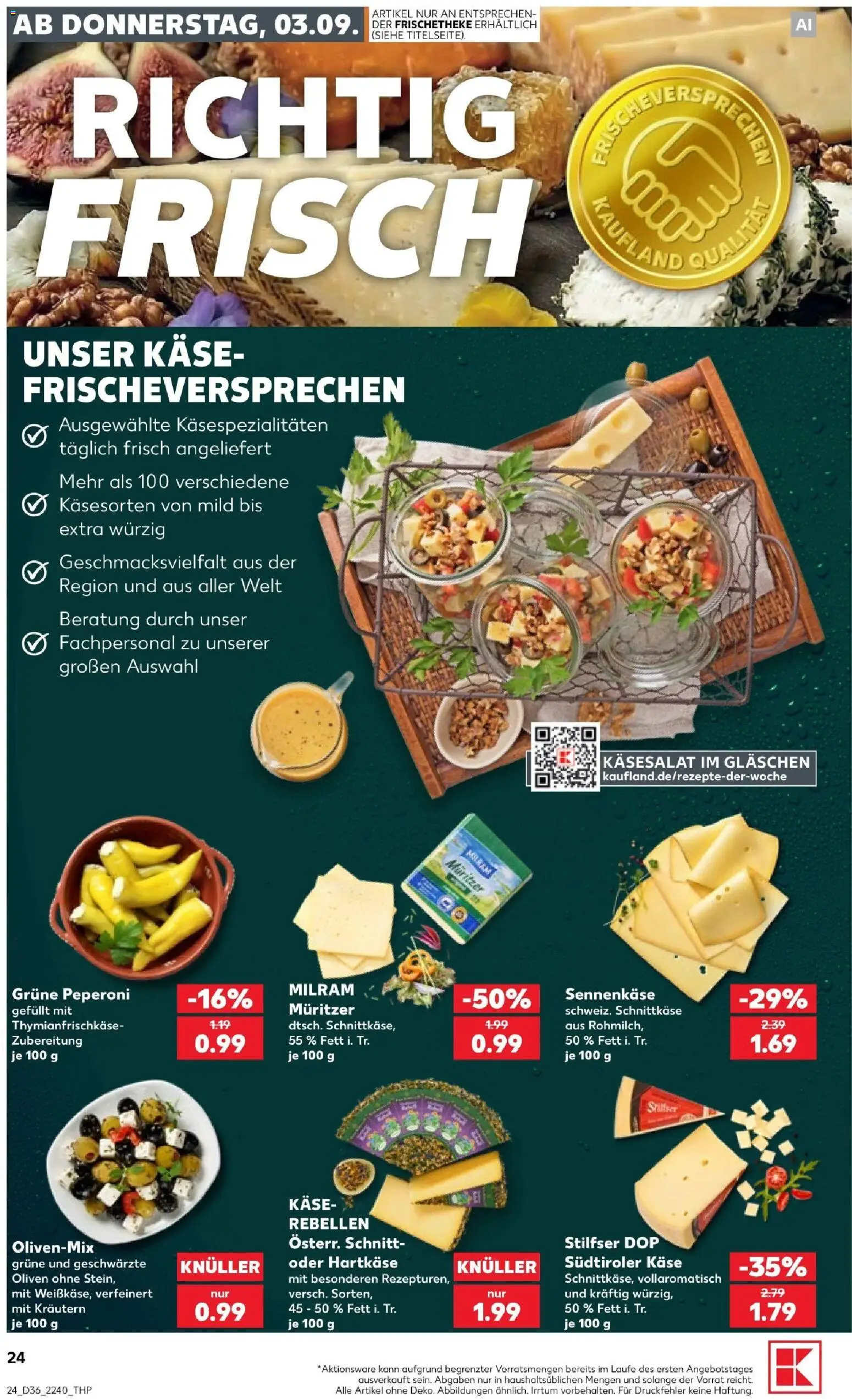 Kaufland Prospekt Speyer – gültig ab 03.09.2026 | Seite: 24 | Produkte: Putenbrust, Hahnchen, Joghurt, Vollkornbrot