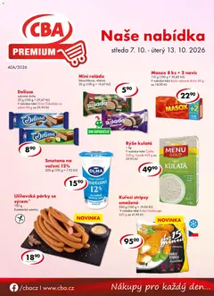 Náhled letáku CBA leták - Premium od 07.10.2026