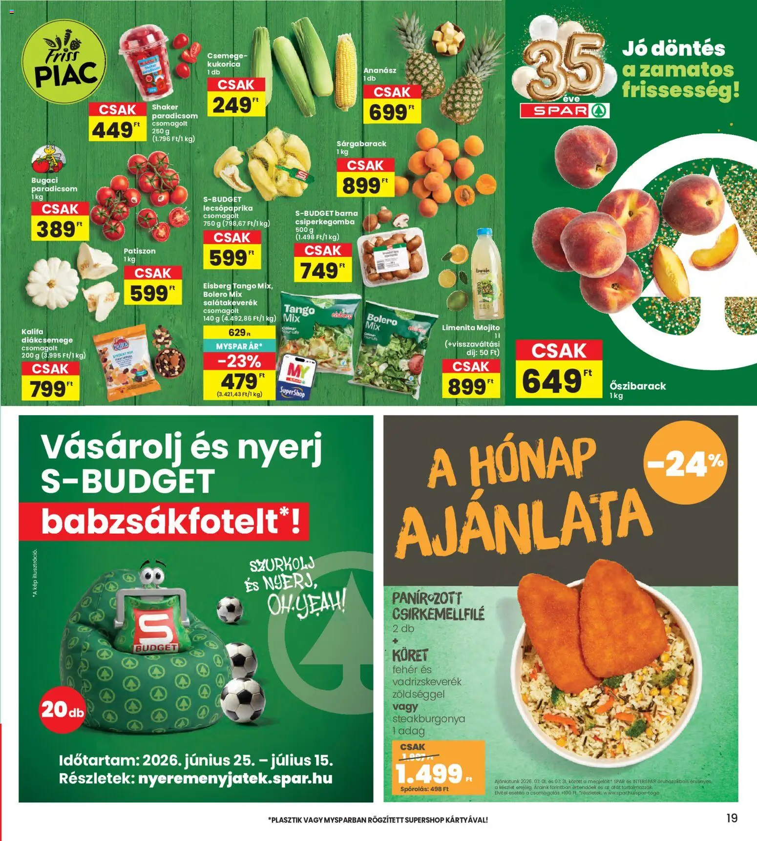 Interspar akciós ujság - amely érvényes a következő dátumtól: 2026.07.02. | Oldal: 19