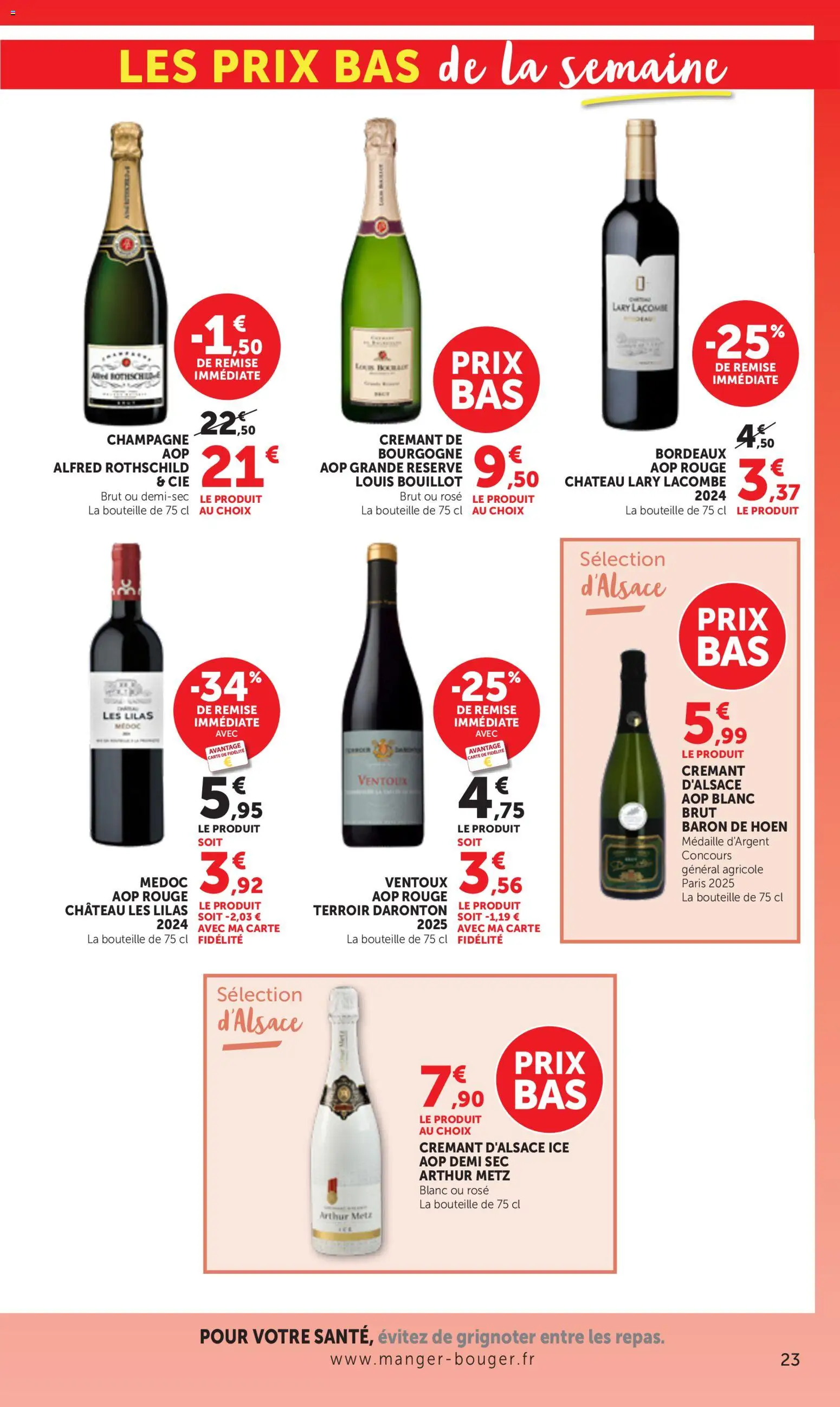 {H1} | Page: 23 | Produits: Champagne, Crémant, Crémant d'alsace