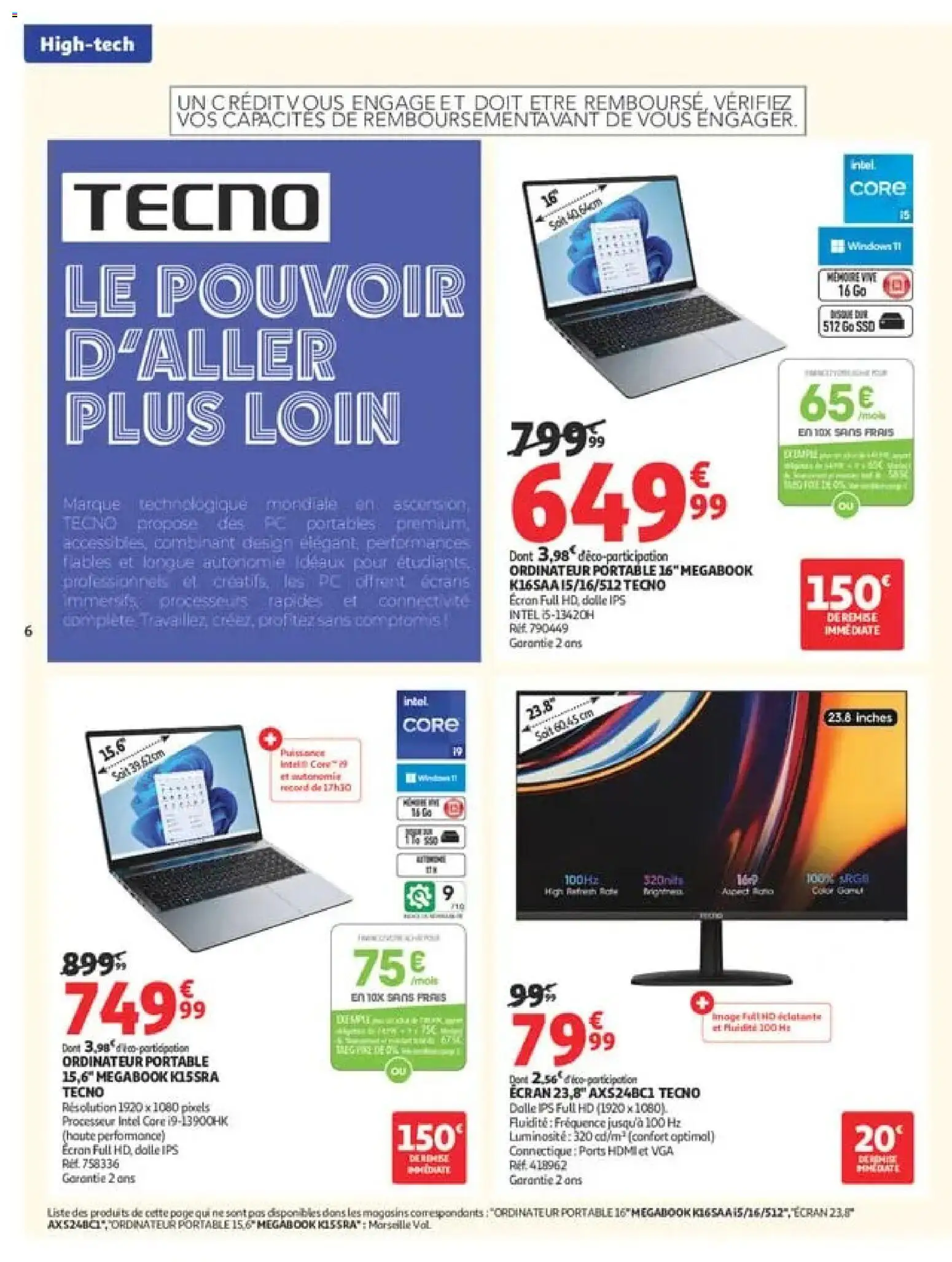 {H1} | Page: 6 | Produits: Ordinateur, Dalle, Ordinateur portable, Portable