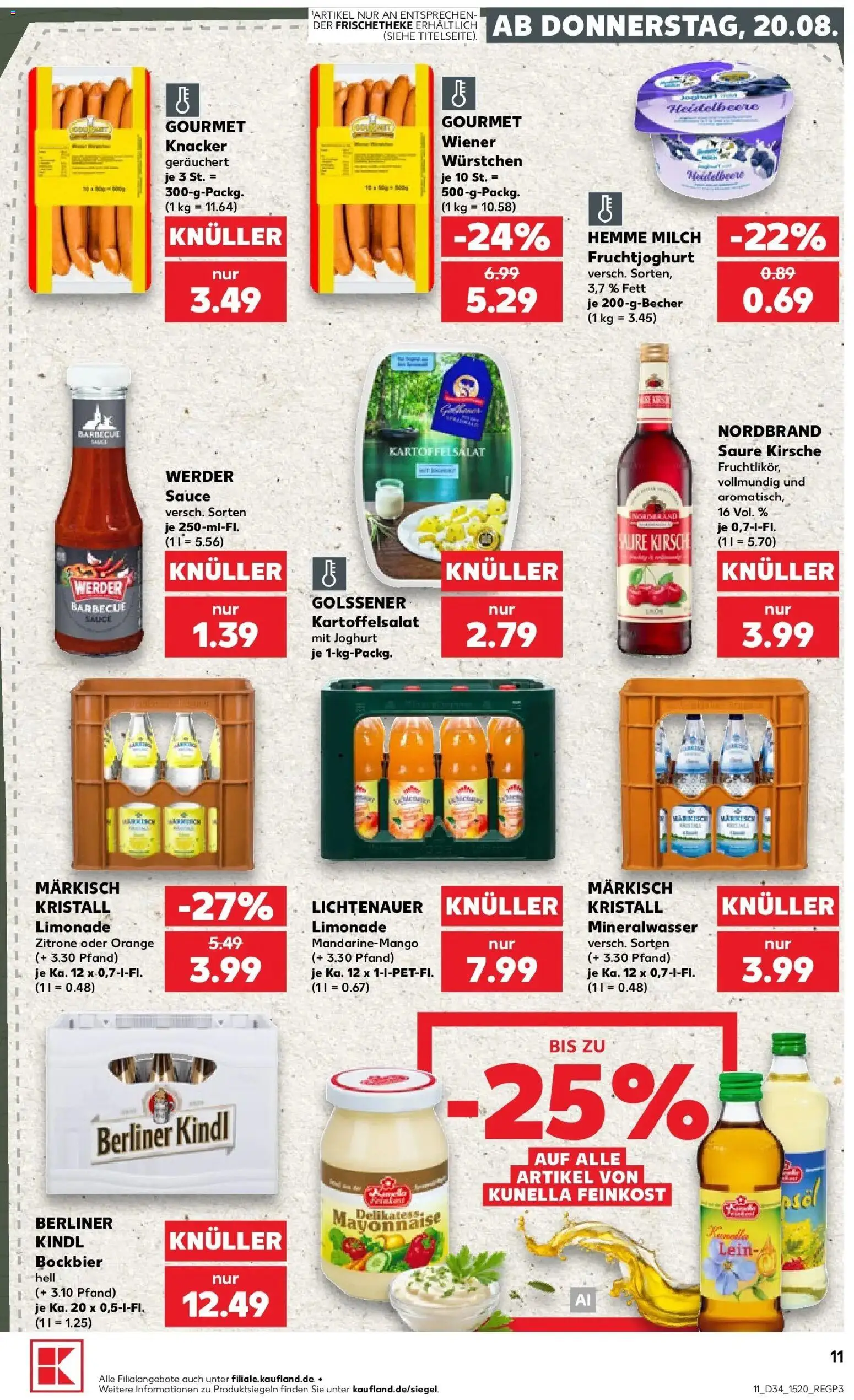 Prospekt Kaufland ab 17.08.2026 » Angebote Online zum Blättern | Seite: 22 | Produkte: Berliner, Joghurt, Mayonnaise, Zitrone
