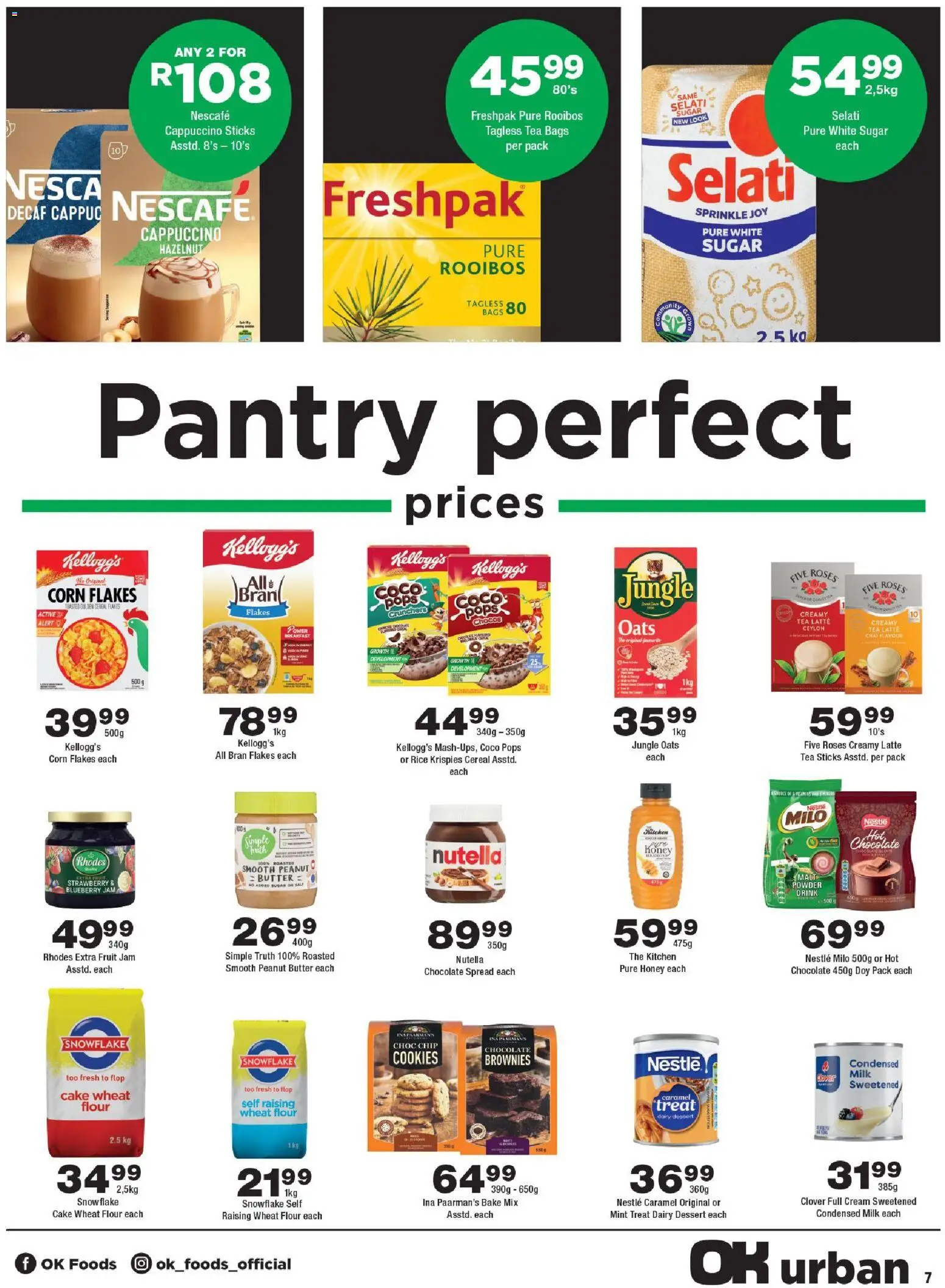 New OK Foods catalogue – valid from 25.05.2026 | Page: 7 | Products: Corn, Cream, Cookies, Sugar