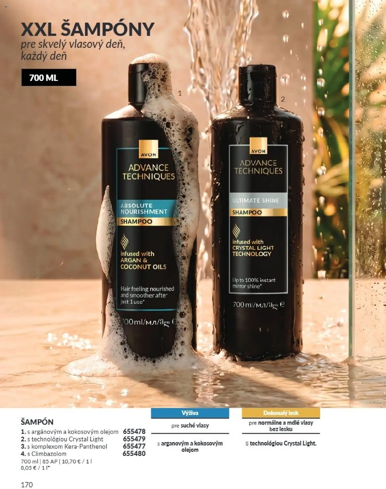 Nové Avon akcie – leták je platný od 01.08.2026 | Strana: 170 | Produkty: Šampón
