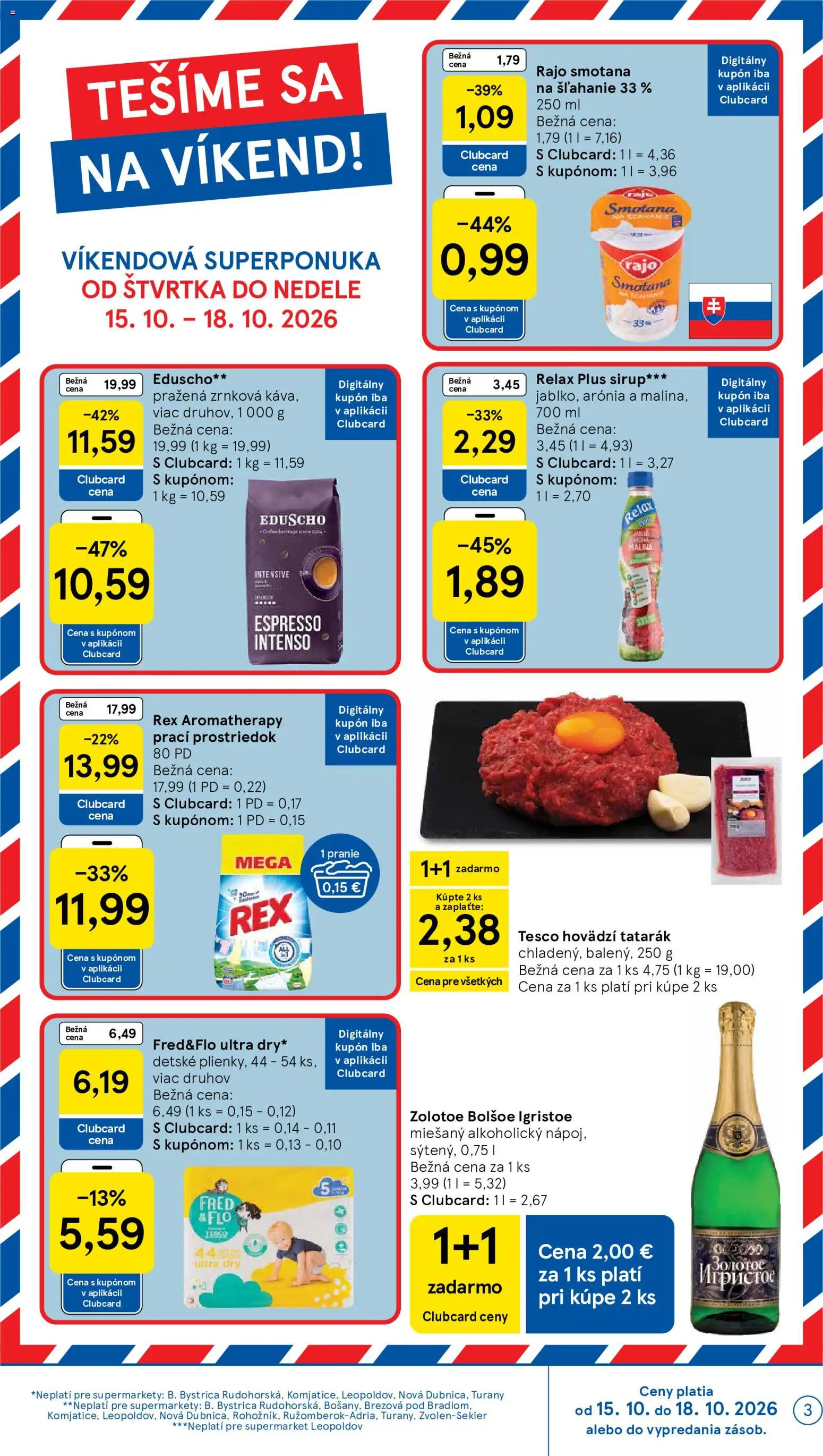 Nové Tesco akcie – leták je platný od 14.10.2026 | Strana: 3