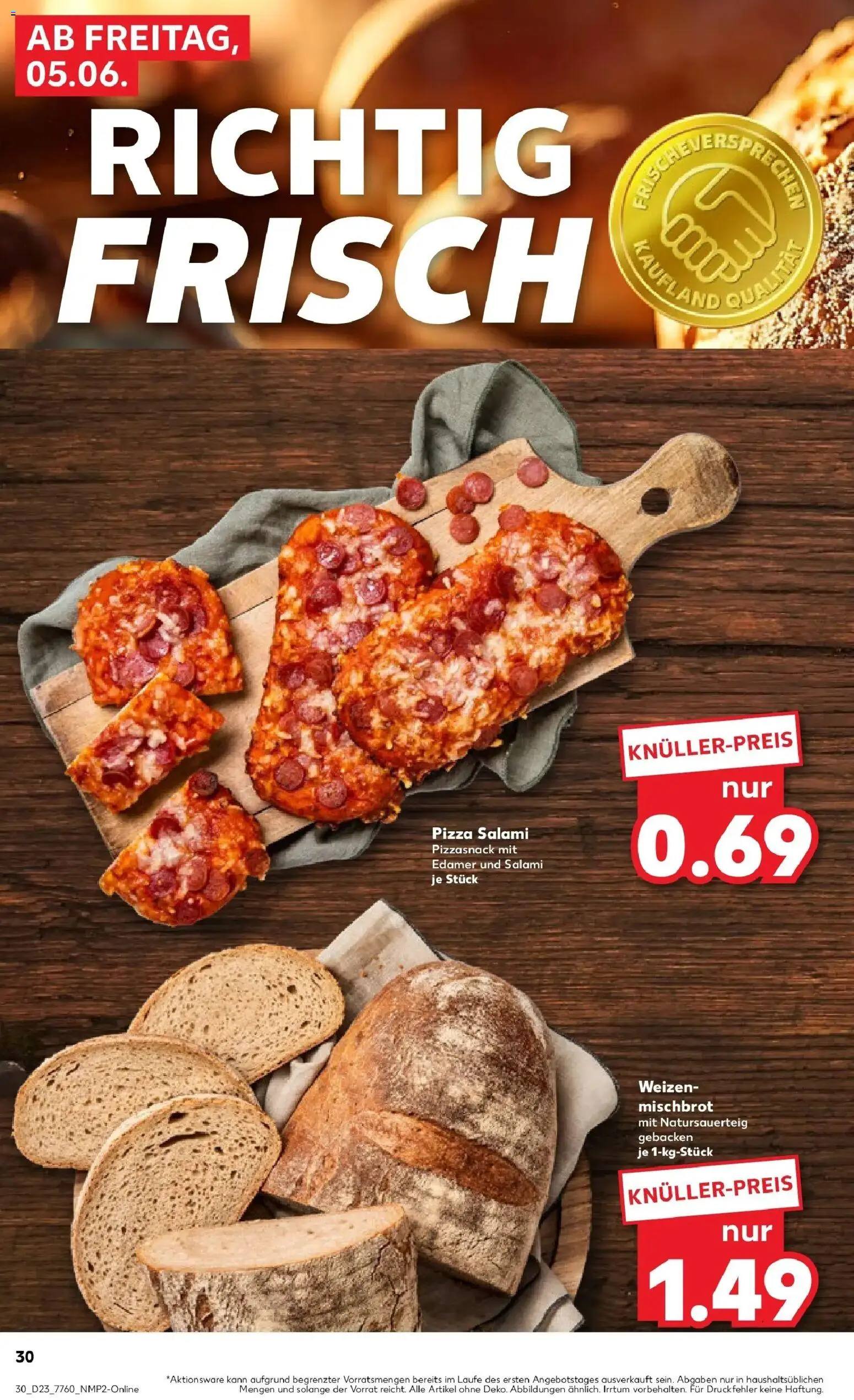 Kaufland Prospekt Backnang – gültig ab 01.06.2026 | Seite: 37 | Produkte: Edamer, Salami, Pizza