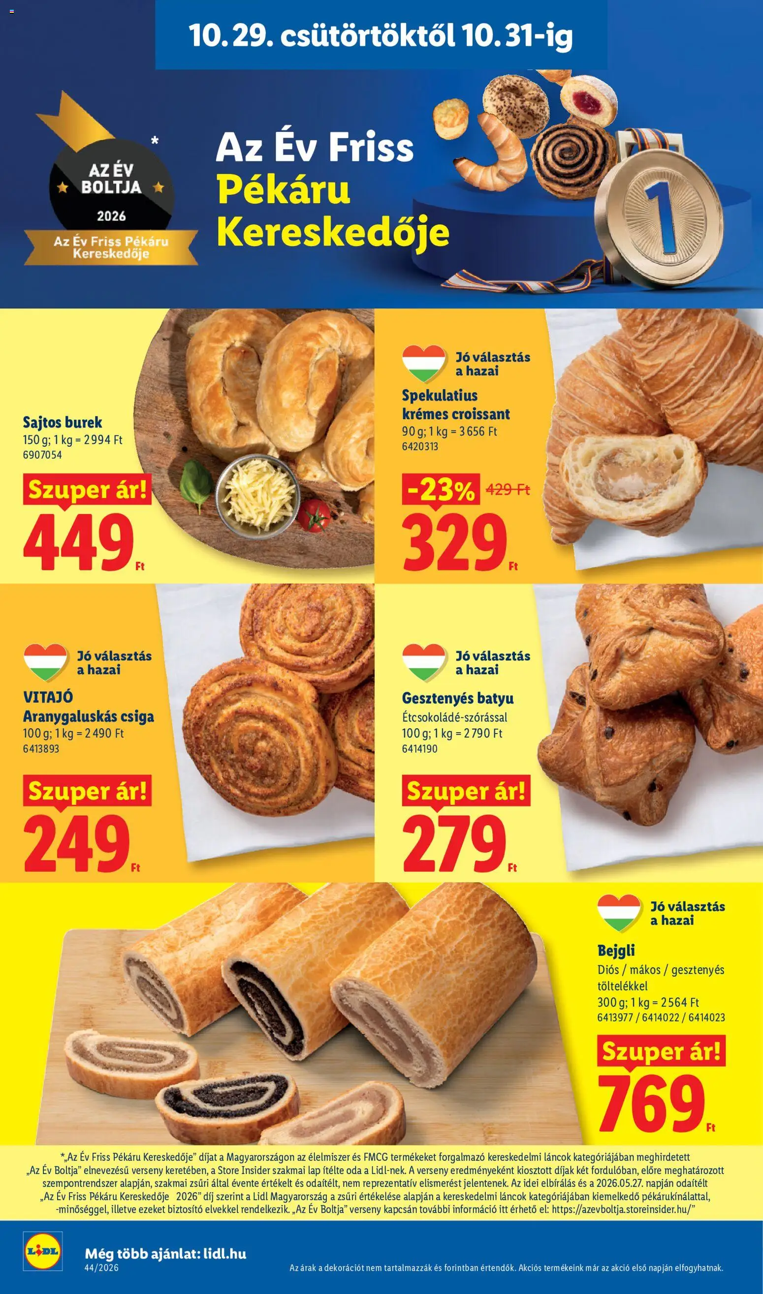 Lidl akciós ujság - amely érvényes a következő dátumtól: 2026.10.29. | Oldal: 4