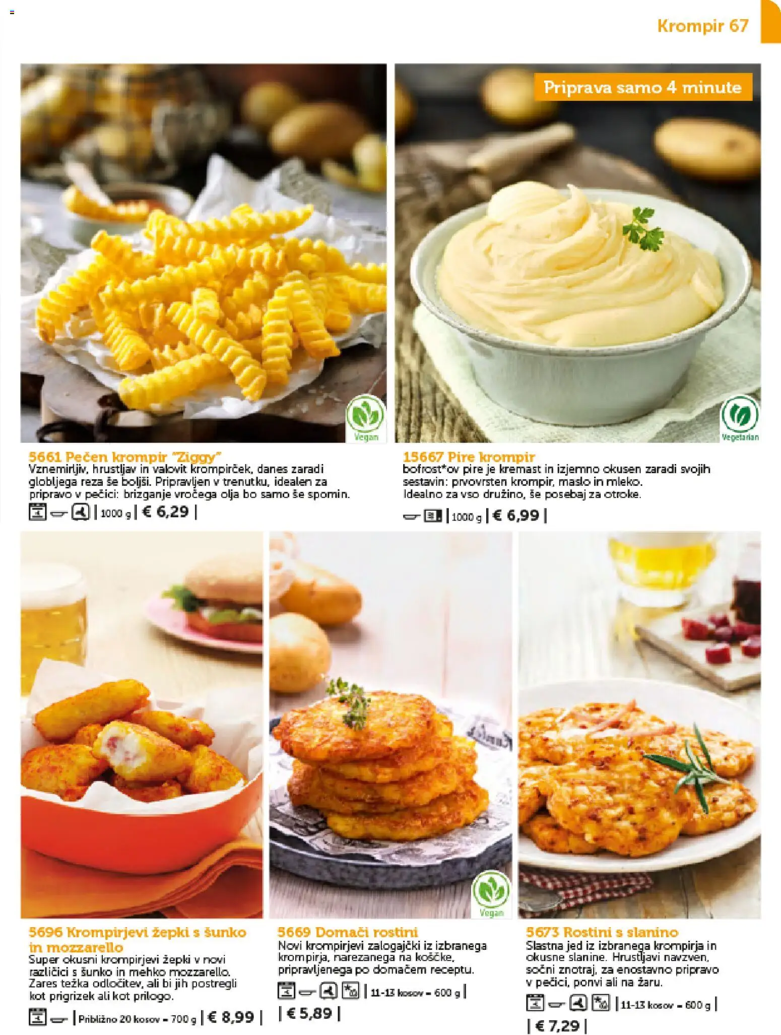 Novi Bofrost katalog ponudbe – veljaven od 01.02.2026 | Stran: 67 | Izdelki: Maslo, Krompir