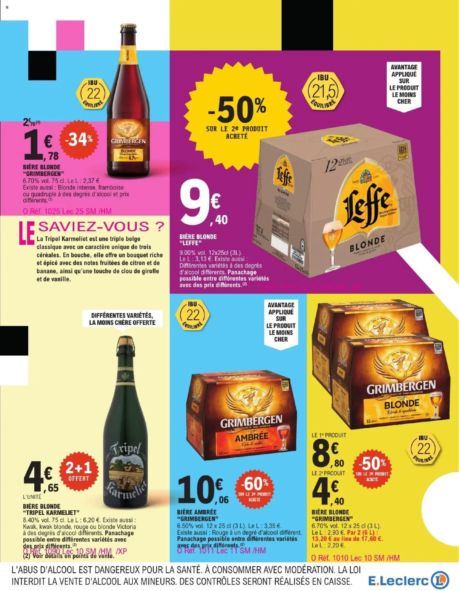 {H1} | Page: 5 | Produits: Leffe, Citron, Bière blonde, Bière ambrée