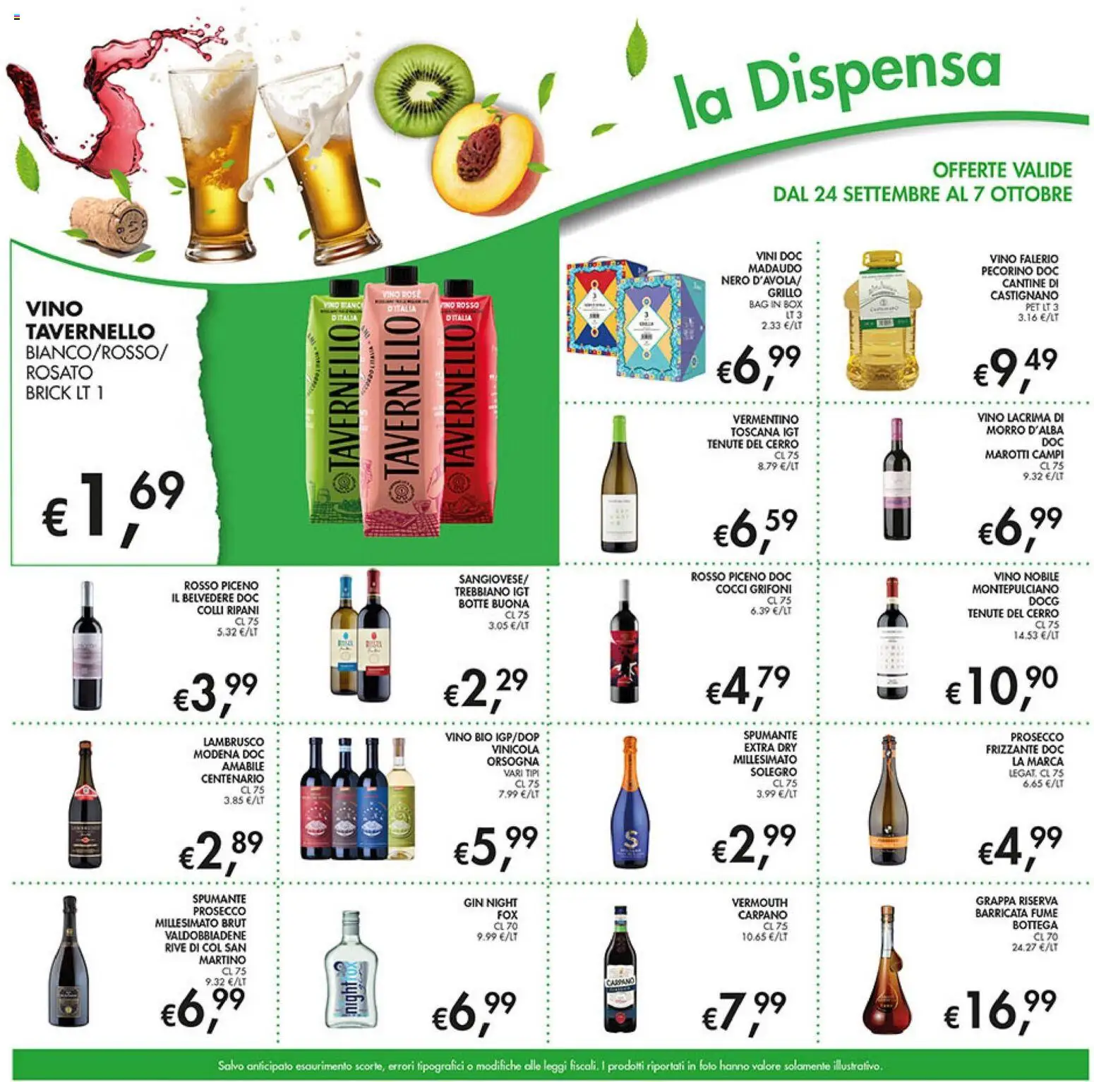 Volantino Coal del 24/09/2026 | Pagina: 21 | Prodotti: Gin, Vino, Spumante, Lambrusco