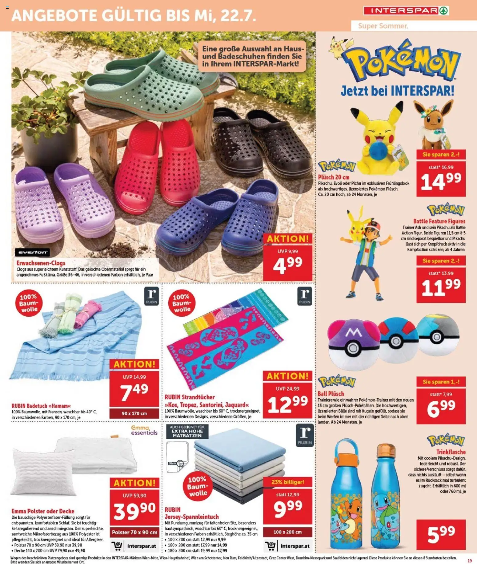 Interspar Flugblatt - Burgenland Sued gültig ab 01.07.2026 | Seite: 19 | Produkte: Rucksack, Decke
