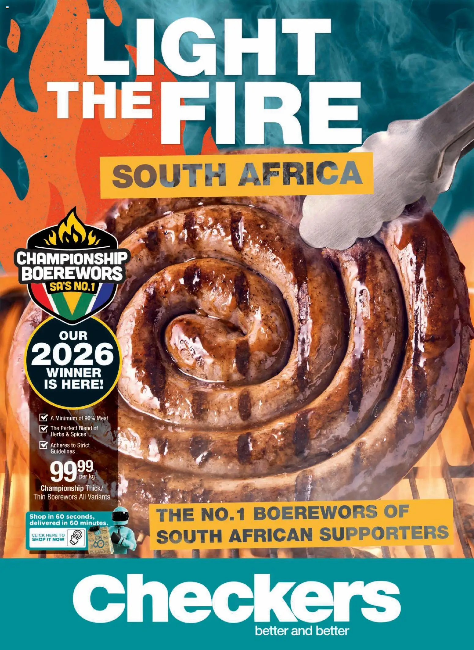 New Checkers catalogue – valid from 14/09/2026 | Page: 1 | Products: Boerewors, Light, Spices, Herbs