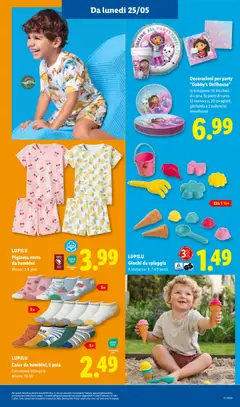 Anteprima del volantino LUPILU Pigiama corto da bambini, Pigiama corto da bambini. Misure: 2-8 anni valido a partire dal 21.05.2026 | Pagina: 45 | Prodotti: Pigiama, Decorazioni