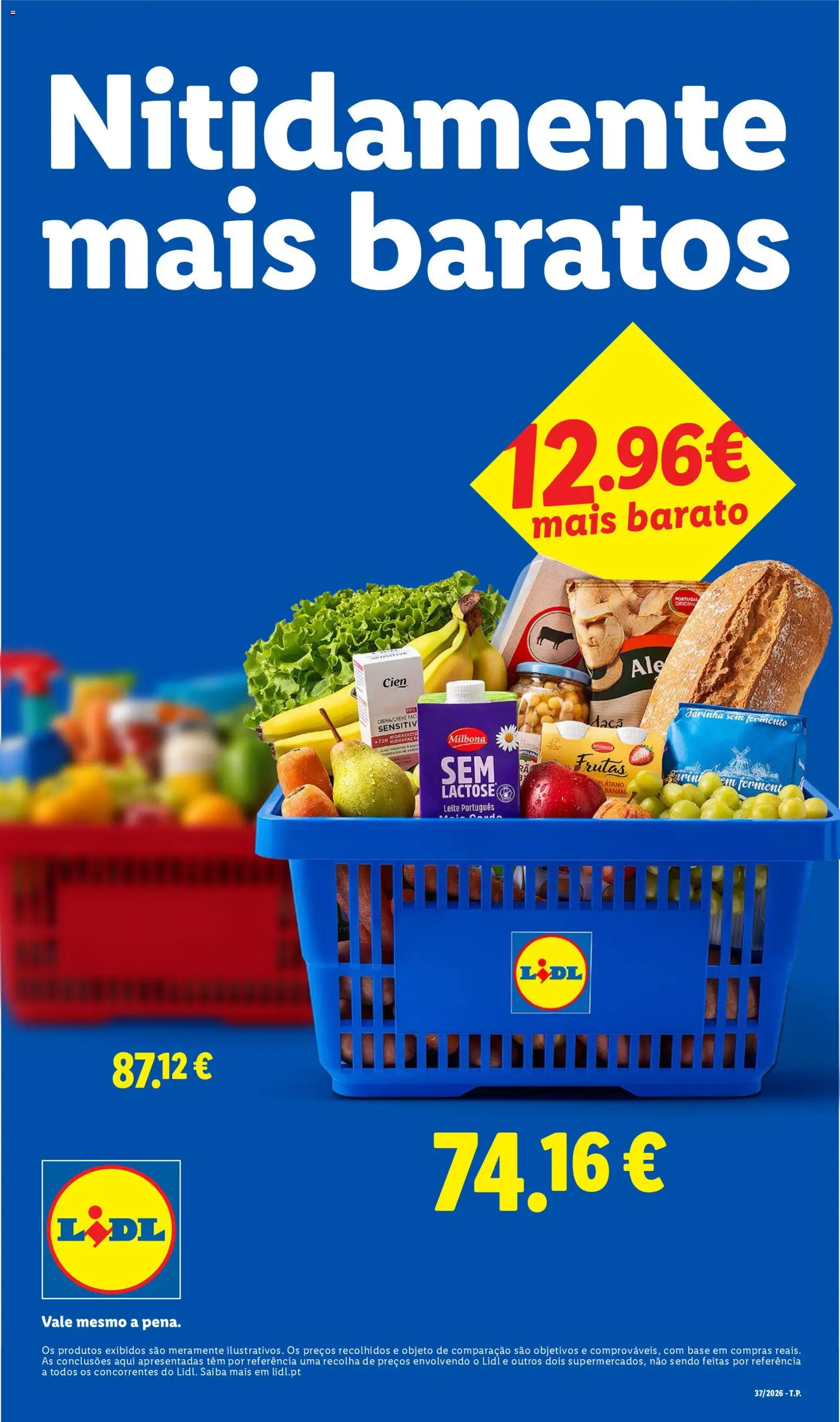 Lidl Promoções Semanais │ válido de 07/09/2026 | Página: 1 | Produtos: Base, Frutas, Leite, Farinha