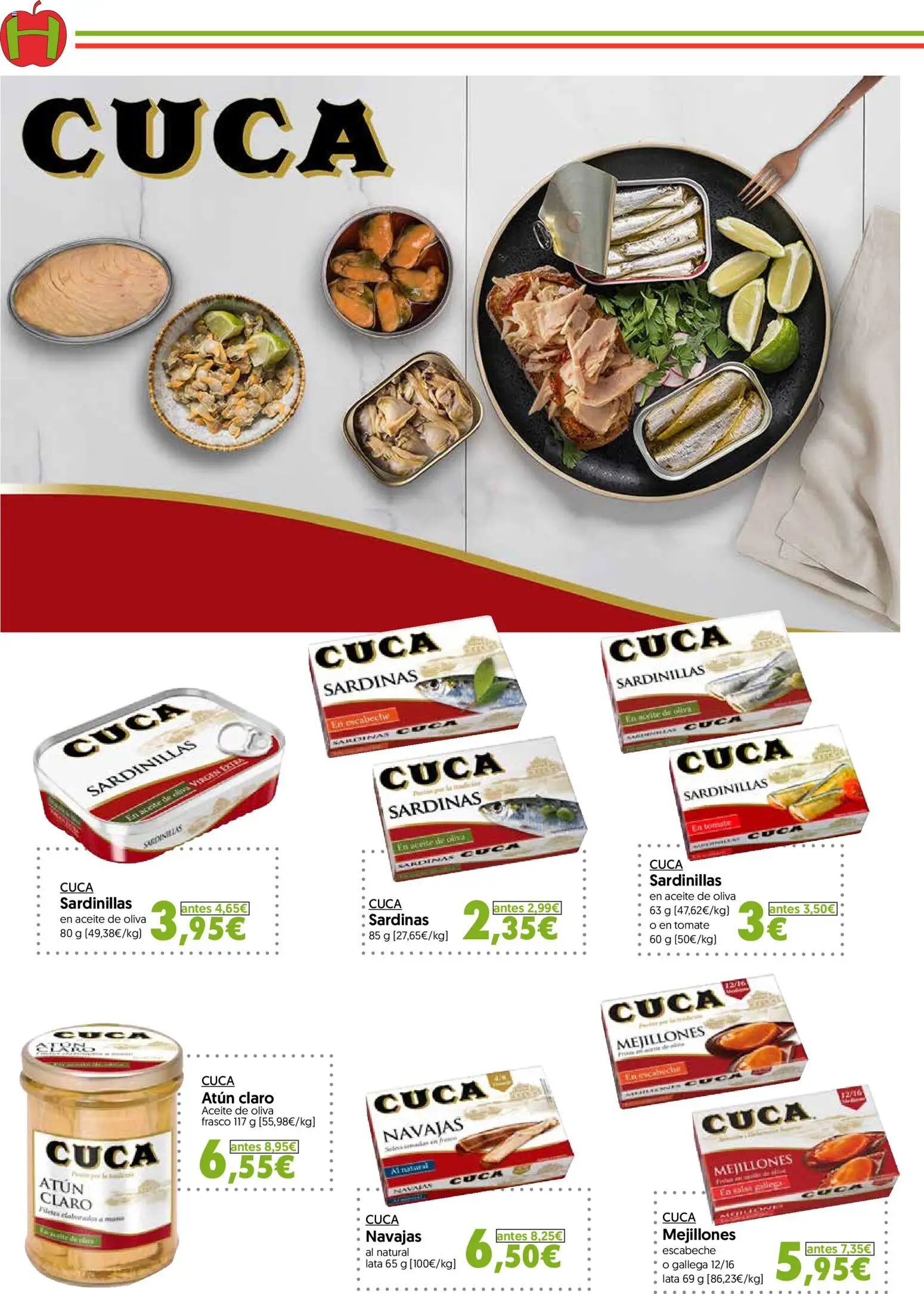 Hiper Usera folleto │ válido desde el 01/07/2026 | Página: 14 | Productos: Sardinillas, Aceite, Aceite de oliva, Atún claro