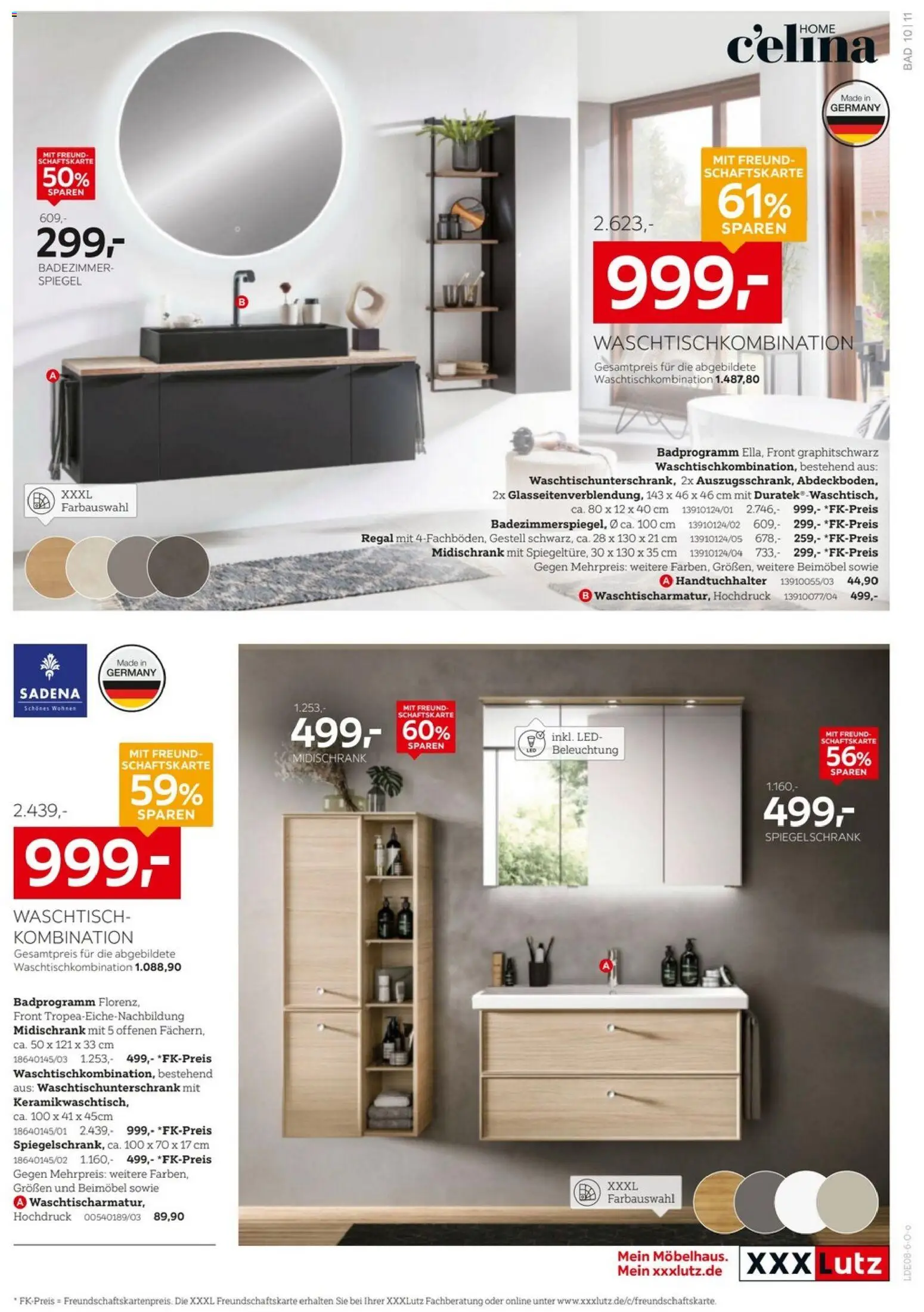 XXXLutz Badezimmer-Testerinnen und -Tester gesucht – gültig ab 25.07.2026 | Seite: 11 | Produkte: Bad, Waschtisch, Spiegelschrank, Midischrank