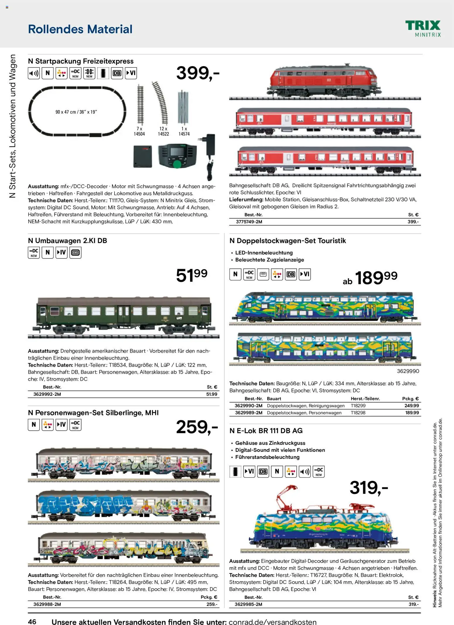 Conrad Modellbahn Katalog – gültig ab 07.09.2026 | Seite: 50