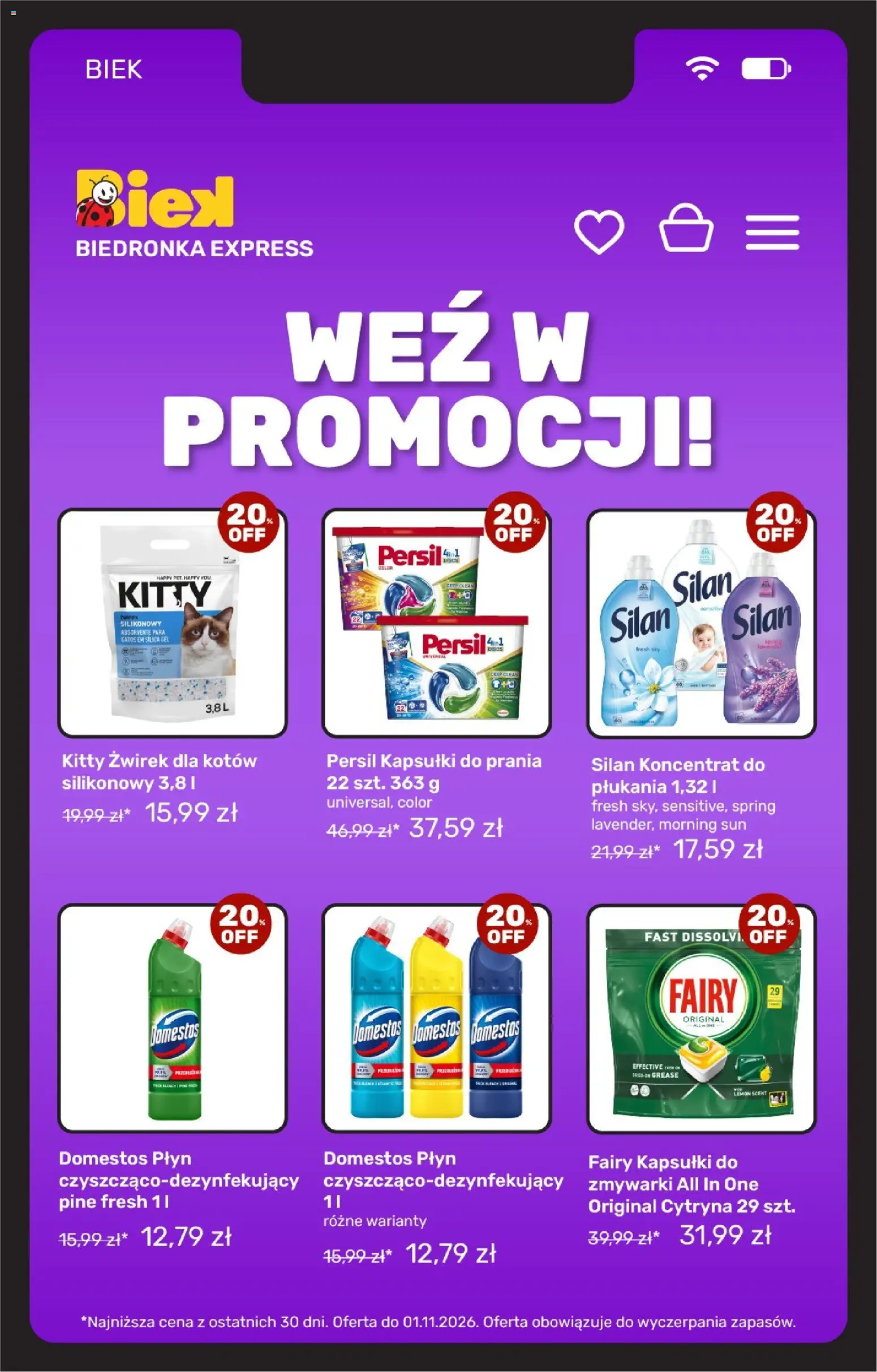 Biedronka Polsko leták - Biek od 30.10.2026 | Strana: 13 | Produkty: Silan, Domestos, Persil