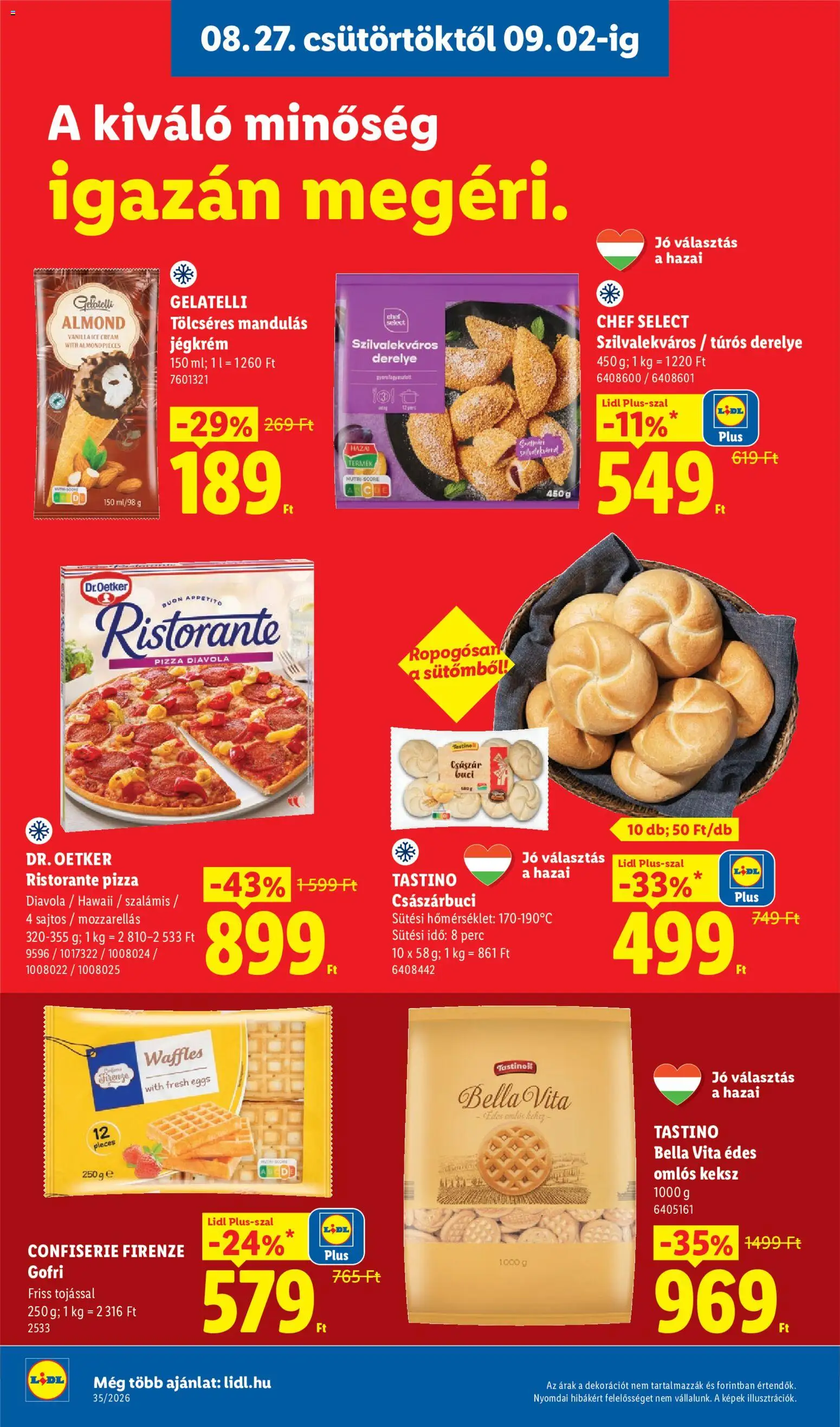 Lidl akciós ujság - amely érvényes a következő dátumtól: 2026.08.27. | Oldal: 14