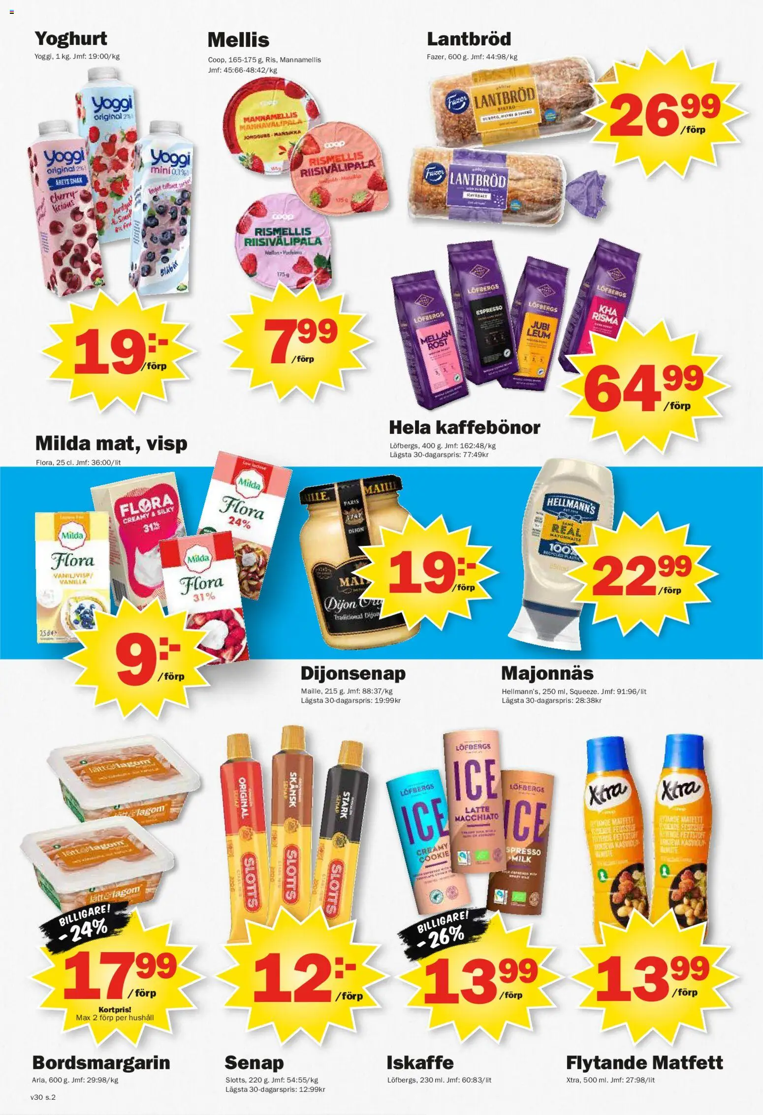 Pekås reklamblad aktuell från 20/07/2026 | Sida: 2 | Produkter: Visp, Senap, Lantbröd, Yoggi
