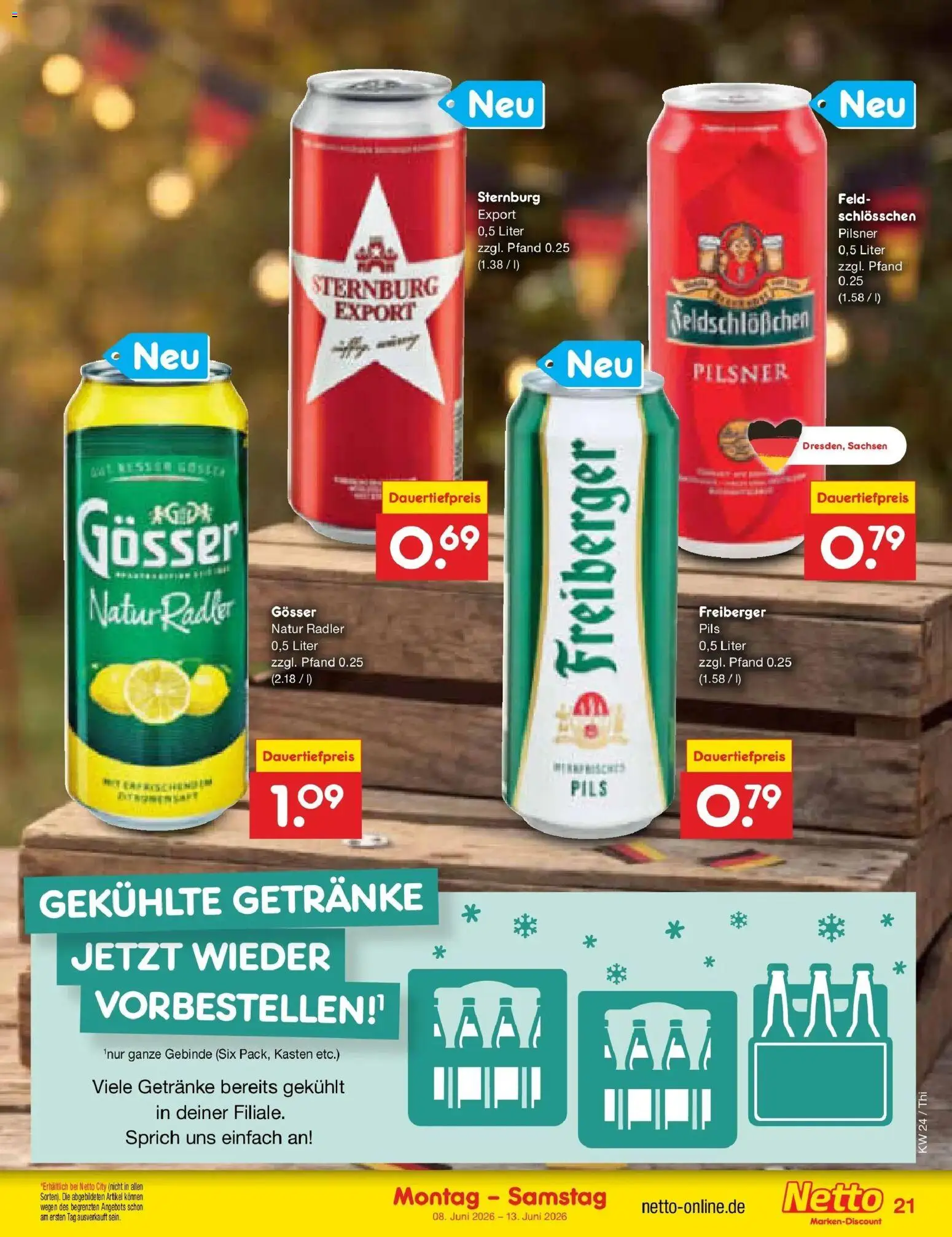 Netto Marken-Discount Prospekt Thiendorf – gültig ab 08.06.2026 | Seite: 33 | Produkte: Pils, Radler