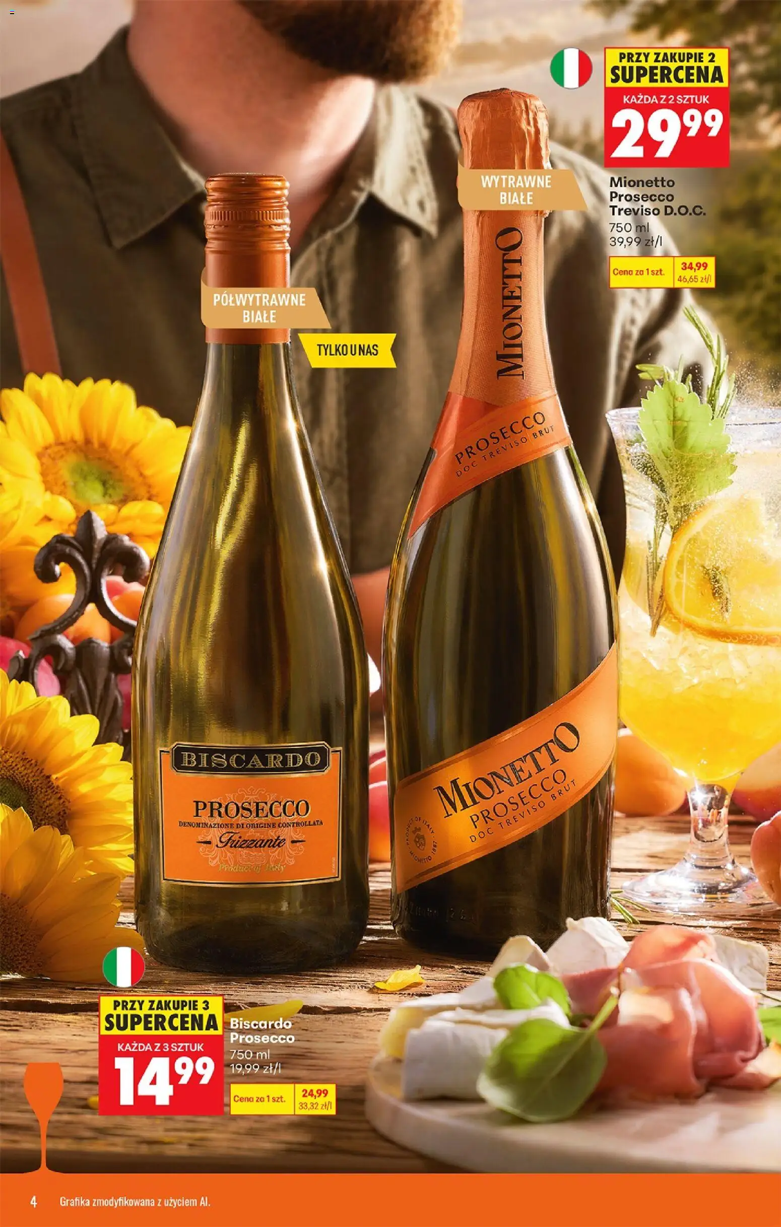 Biedronka gazetka - Czas na toast od 24.08.2026 | Strona: 4 | Produkty: Mionetto prosecco, Prosecco