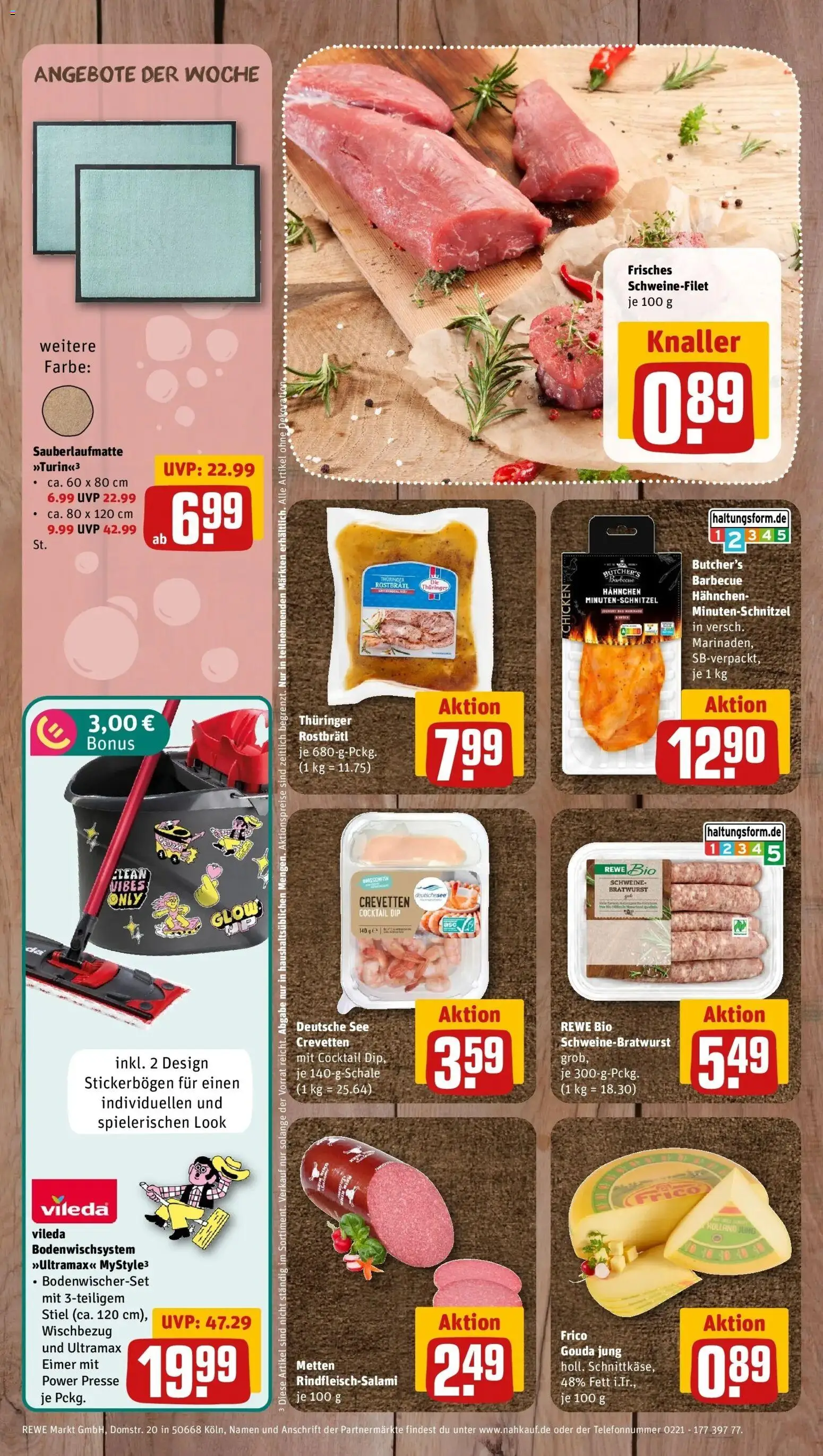 REWE Prospekt ab 10.08.2026 zum Blättern » Angebote | Seite: 12 | Produkte: Hahnchen, Presse, Gouda, Schweinefilet