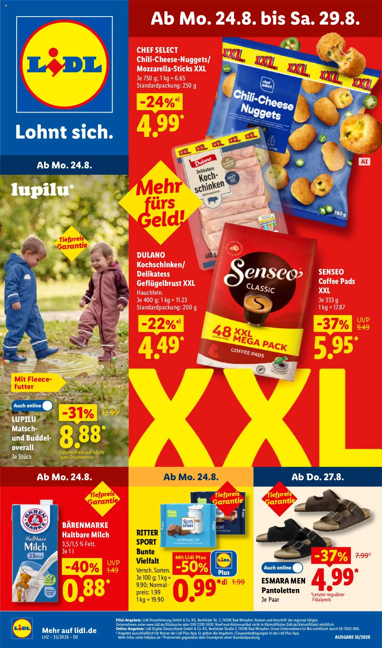 Lidl Německo leták od 24.08.2026 | Strana: 1