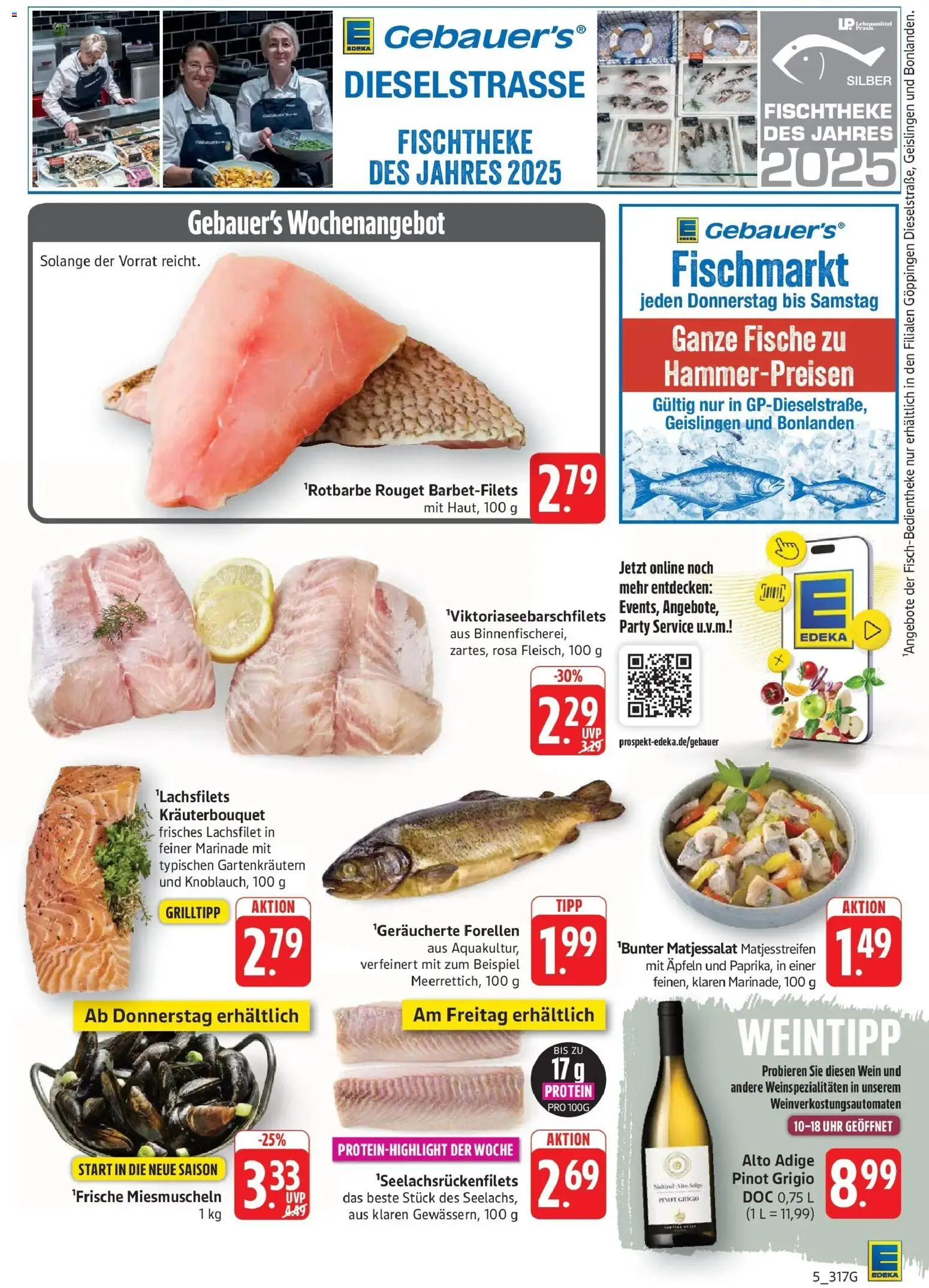 Edeka Prospekt Filderstadt-Bonlanden (ab 14.09.2026) » Angebote Online | Seite: 5 | Produkte: Wein, Uhr