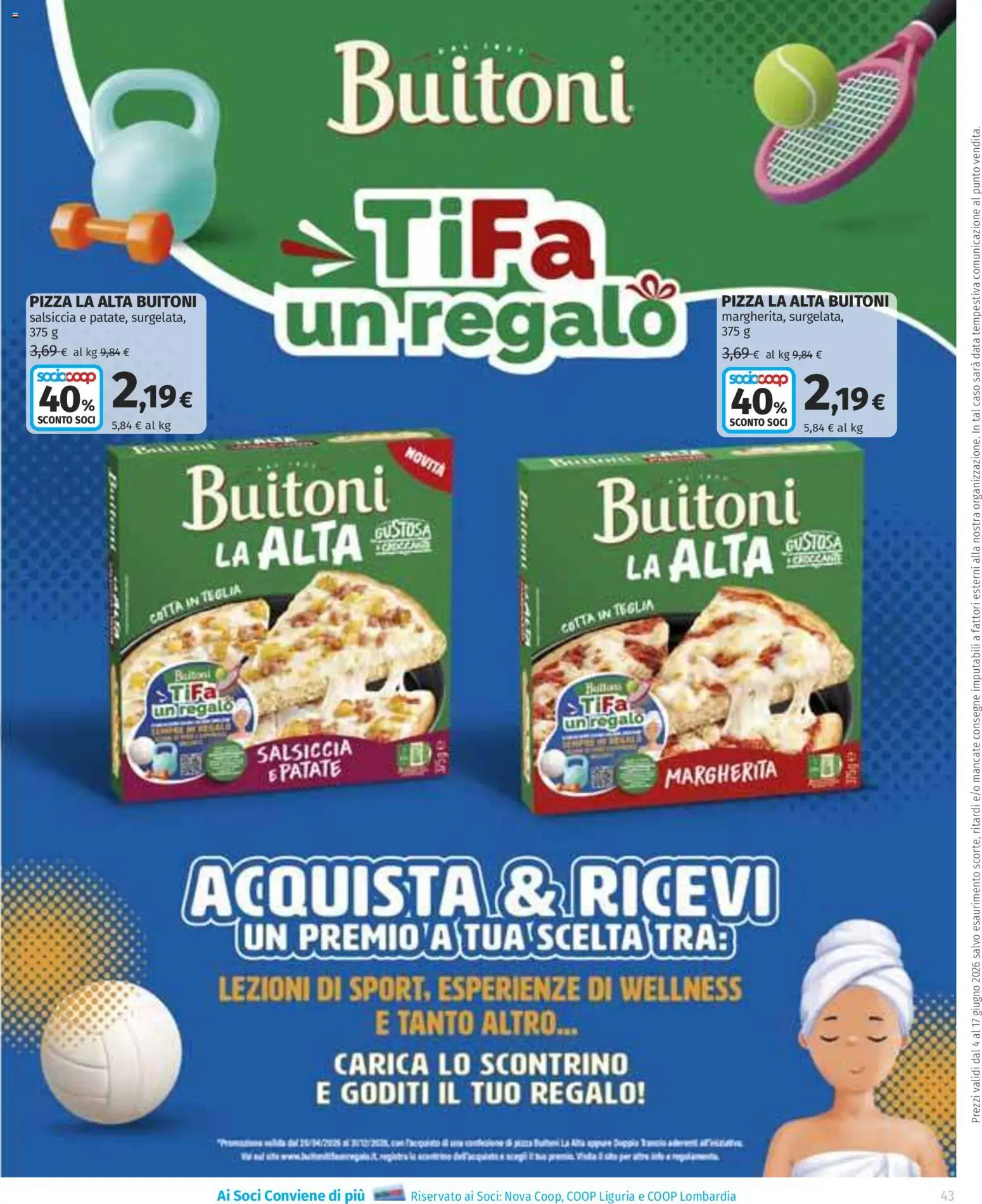 Volantino Ipercoop del 04.06.2026 | Pagina: 44 | Prodotti: Teglia, Pizza, Patate, Salsiccia
