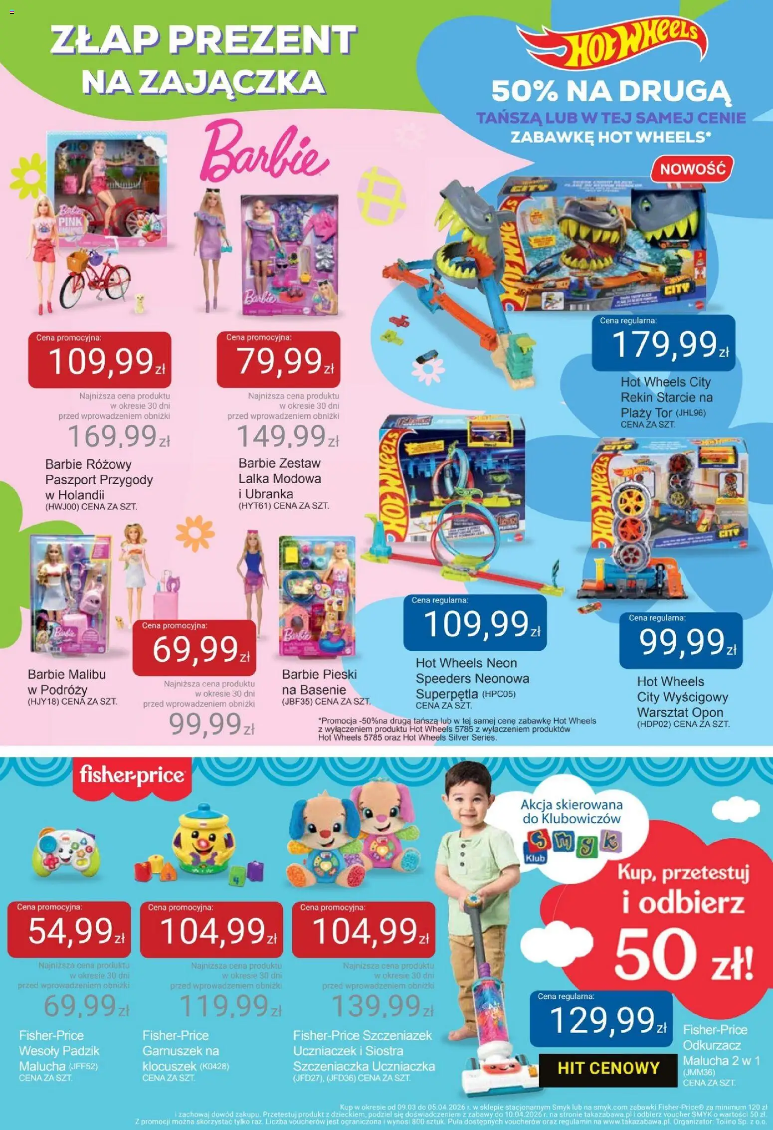 Smyk gazetka od 24.03.2026 | Strona: 15 | Produkty: Odkurzacz, Lalka, Barbie