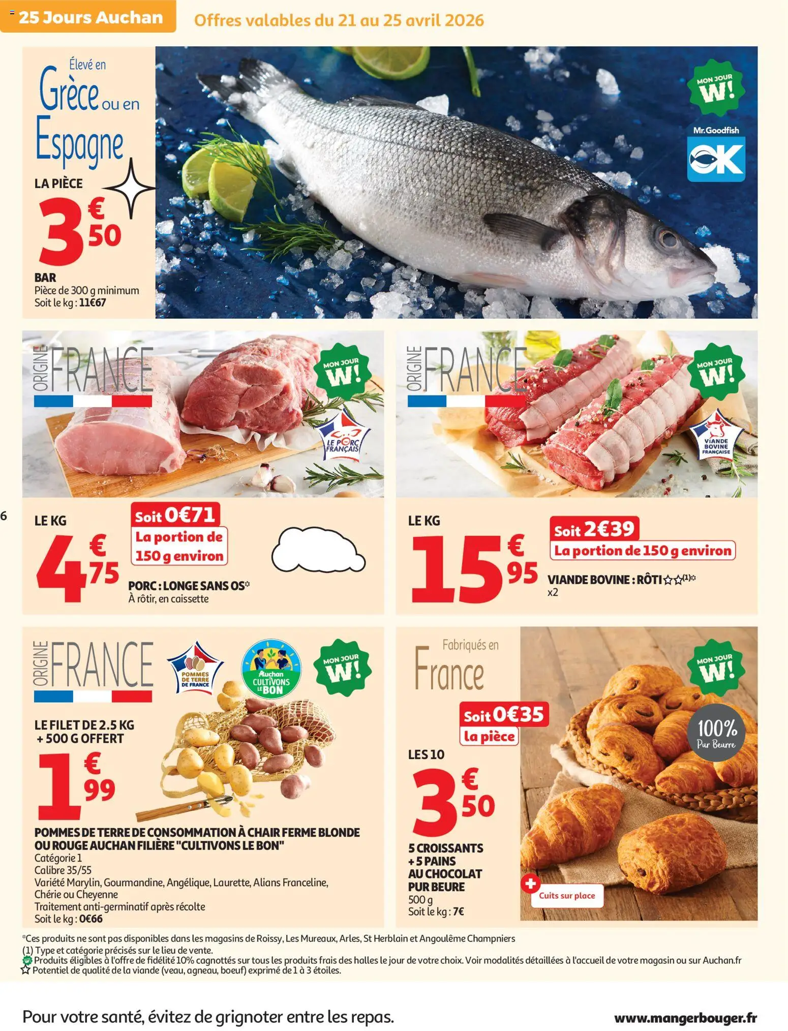{H1} | Page: 8 | Produits: Beurre, Porc, Pommes, Pommes de terre