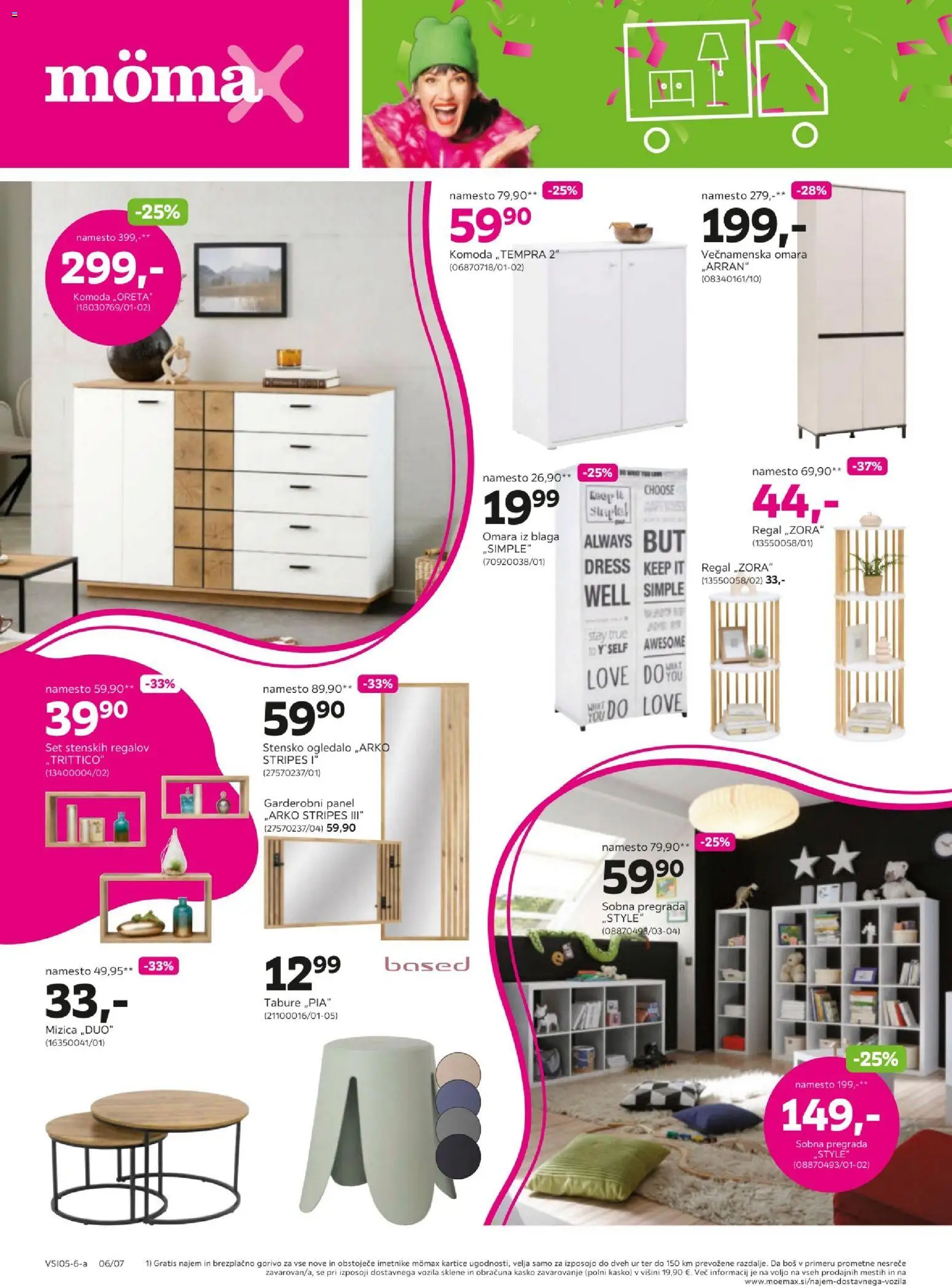 Novi Mömax katalog ponudbe – veljaven od 11.05.2026 | Stran: 6 | Izdelki: Omara, Komoda, Ogledalo, Regal