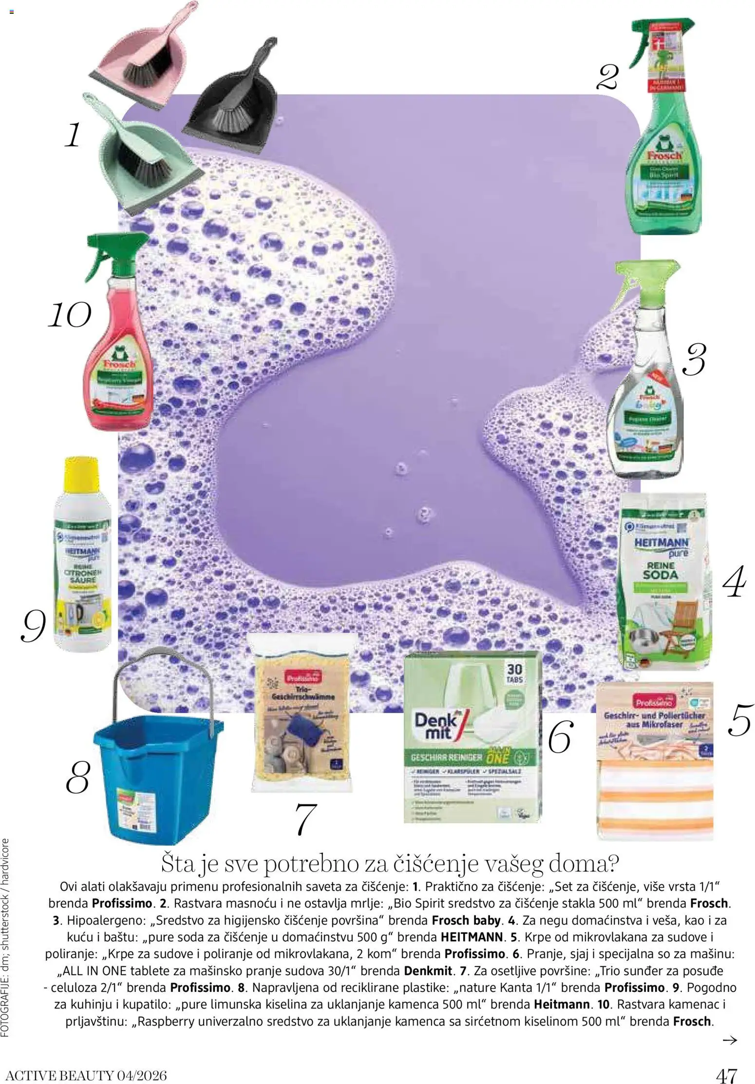 DM Drogerie katalog - važi od 15.10.2026 | Strana: 47 | Proizvode: So, Kupatilo, Posuđe, Sredstvo za uklanjanje kamenca