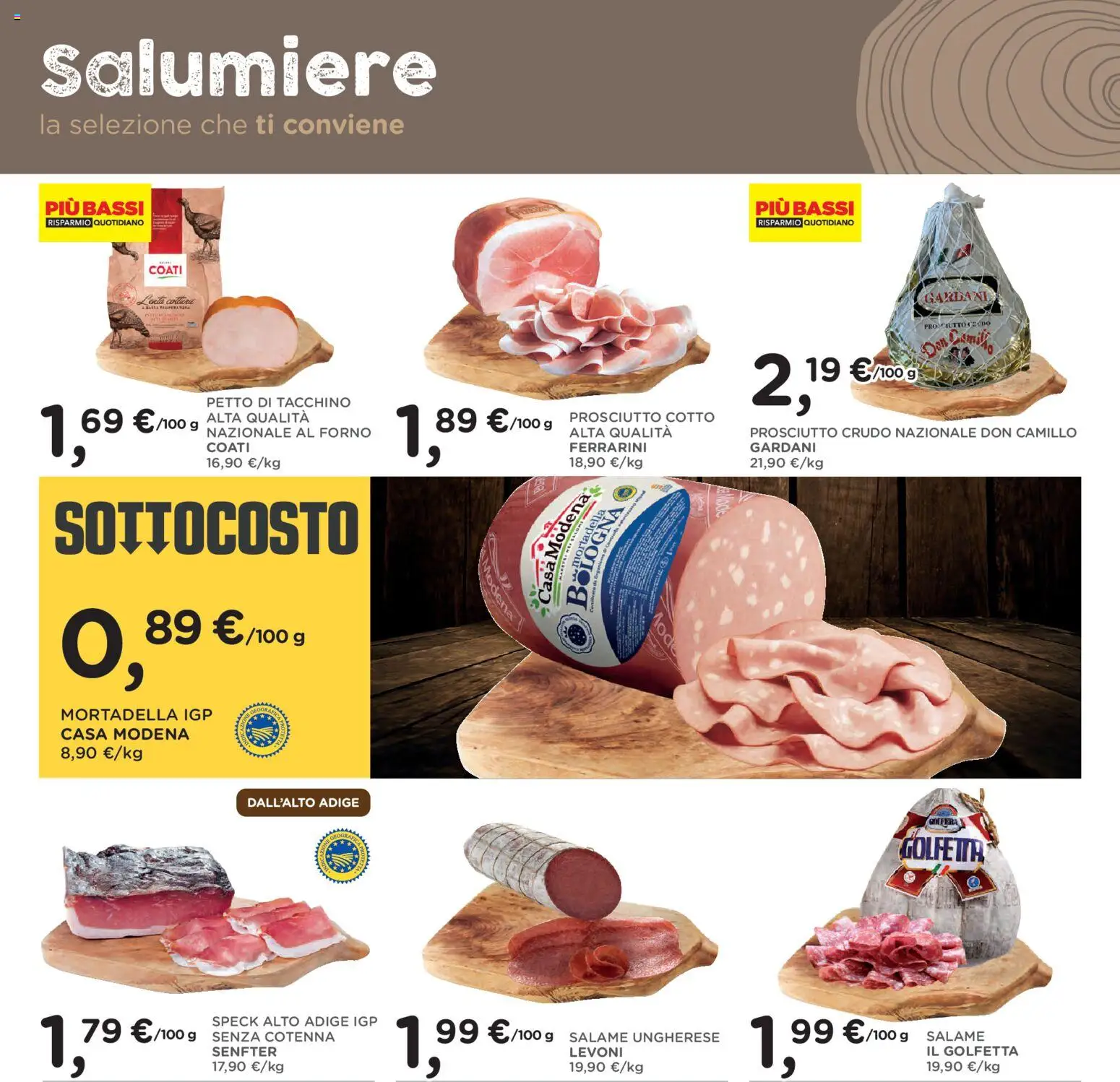 Volantino Poli del 01/07/2026 | Pagina: 4 | Prodotti: Speck, Prosciutto Crudo, Salame, Mortadella