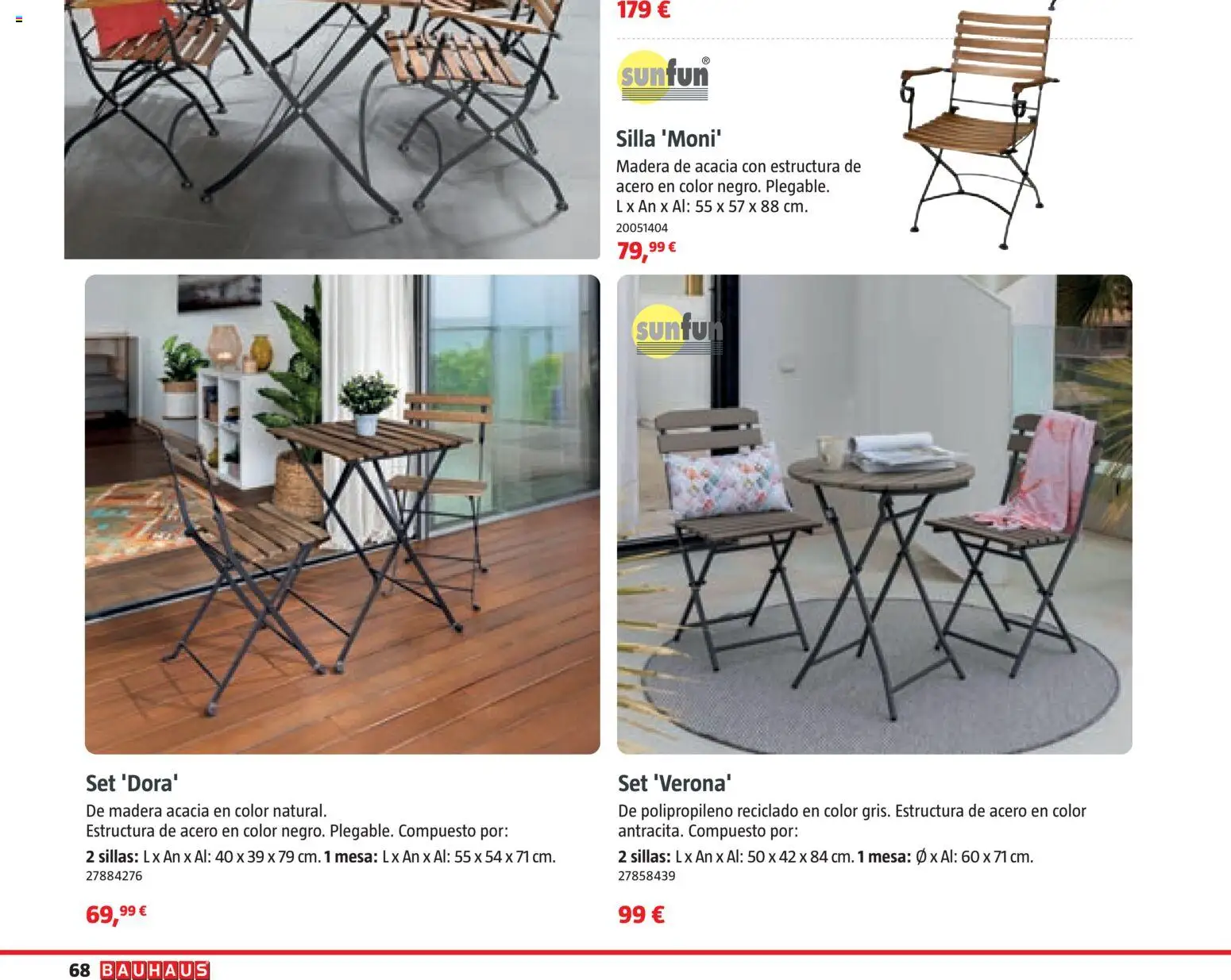 Bauhaus Verano │ válido desde el 16.03.2026 | Página: 68 | Productos: Mesa, Silla