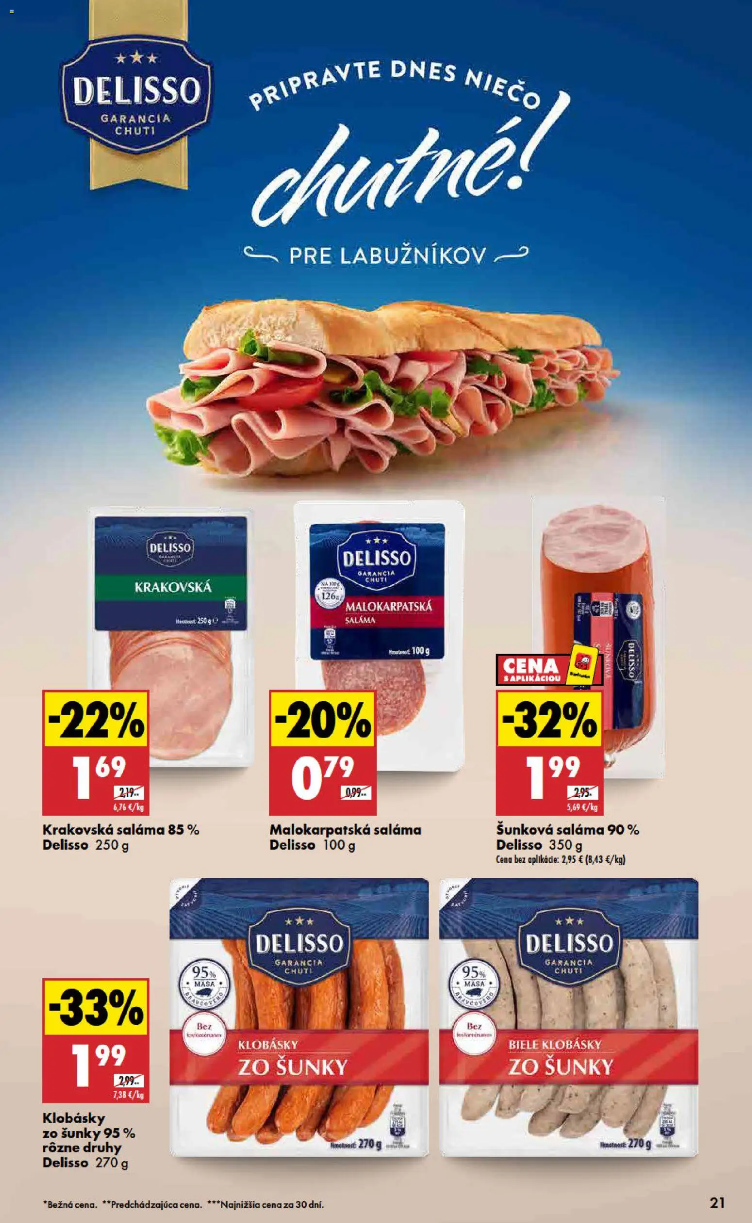 Nové Biedronka akcie – leták je platný od 08.10.2026 | Strana: 21 | Produkty: Saláma
