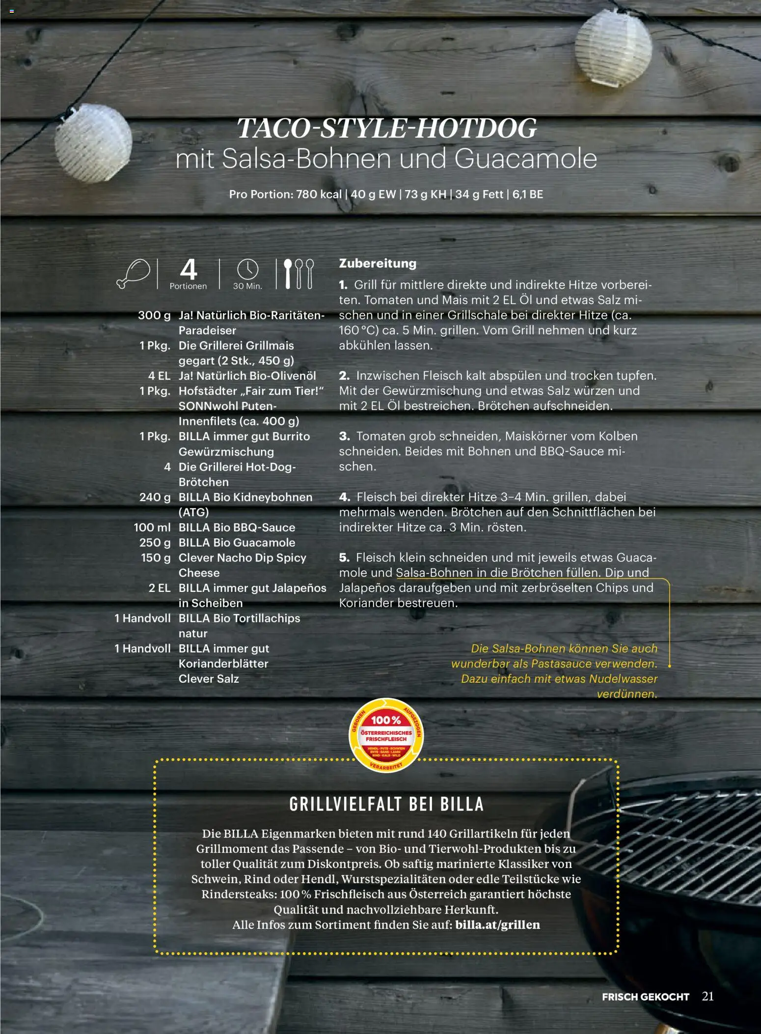 Billa AT akciós ujság - amely érvényes a következő dátumtól: 01.07.2026 | Oldal: 19 | Termékek: Jalapenos, Grill, Guacamole, Koriander