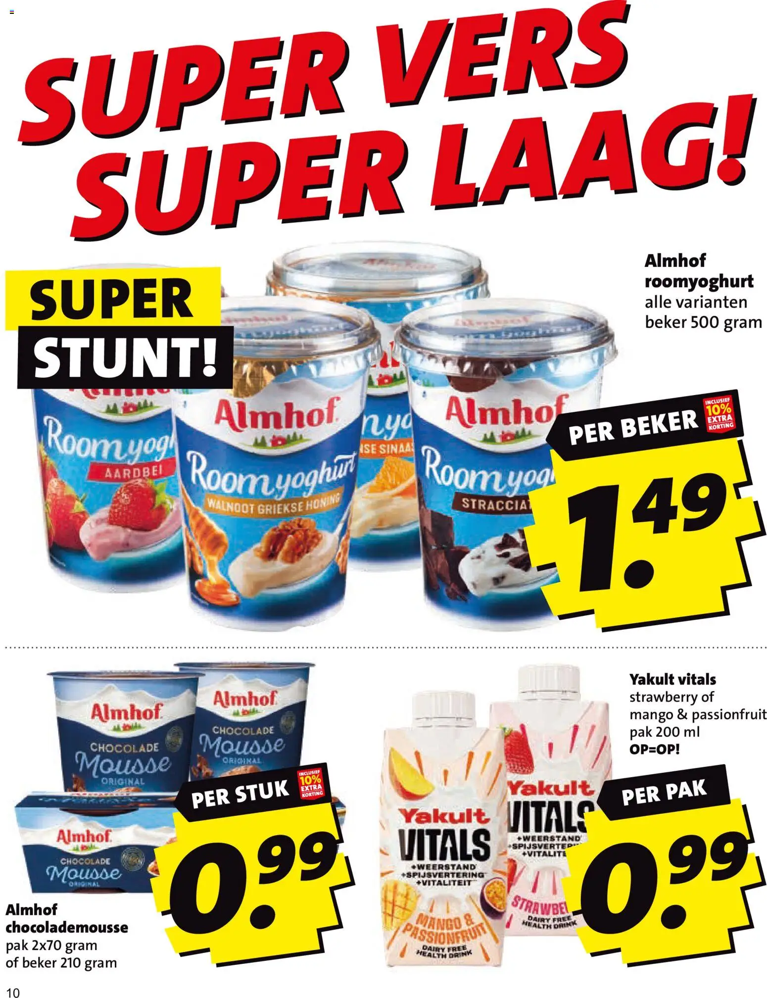 {H1} | Pagina: 10 | Producten: Yoghurt, Chocolade, Mango, Aardbei