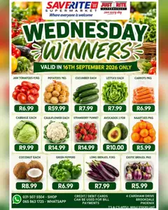 Saverite specials catalogue – valid from 16/09/2026