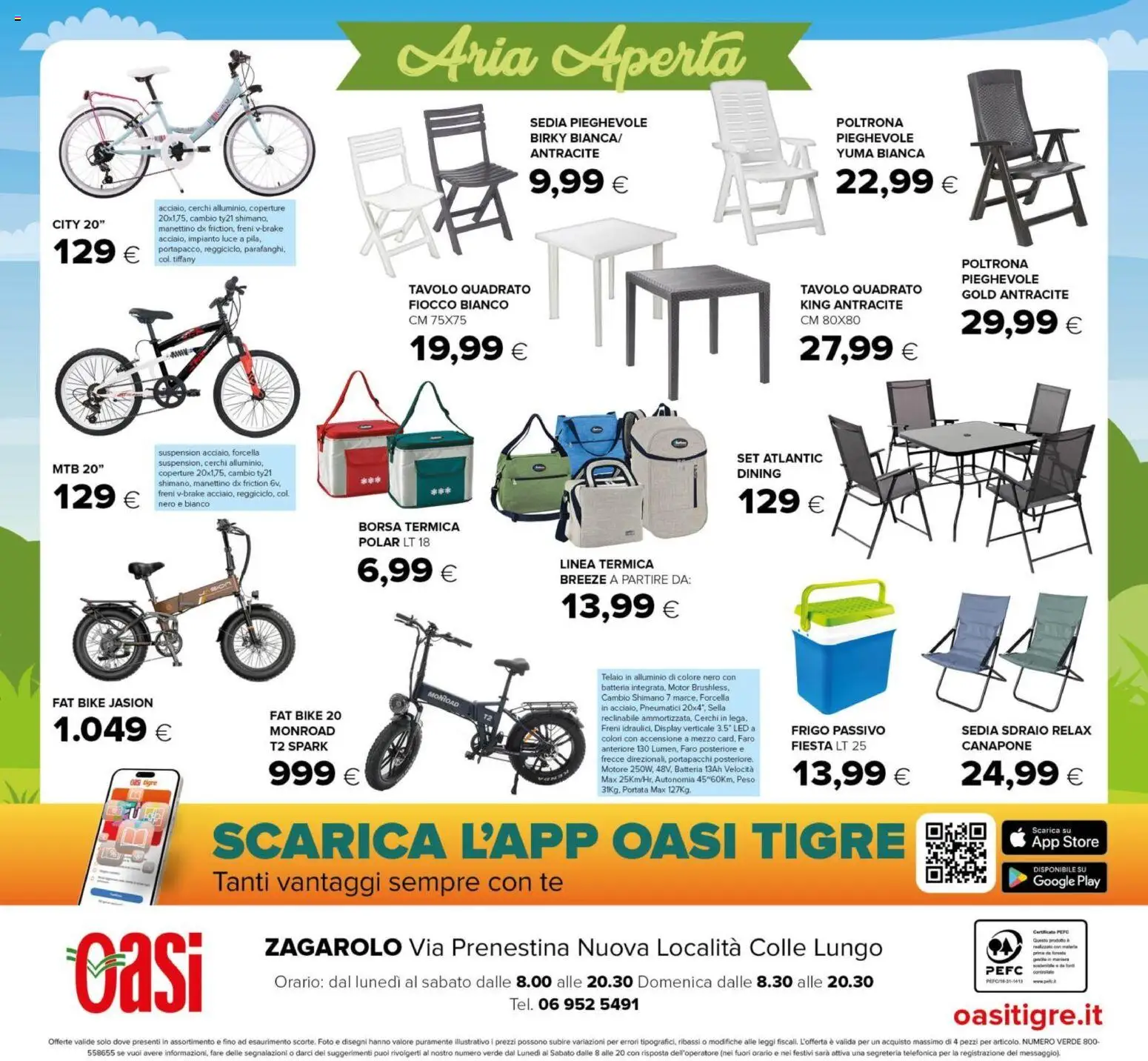 Volantino Oasi del 20.05.2026 | Pagina: 32 | Prodotti: Sdraio, Tavolo, Sedia, Batteria