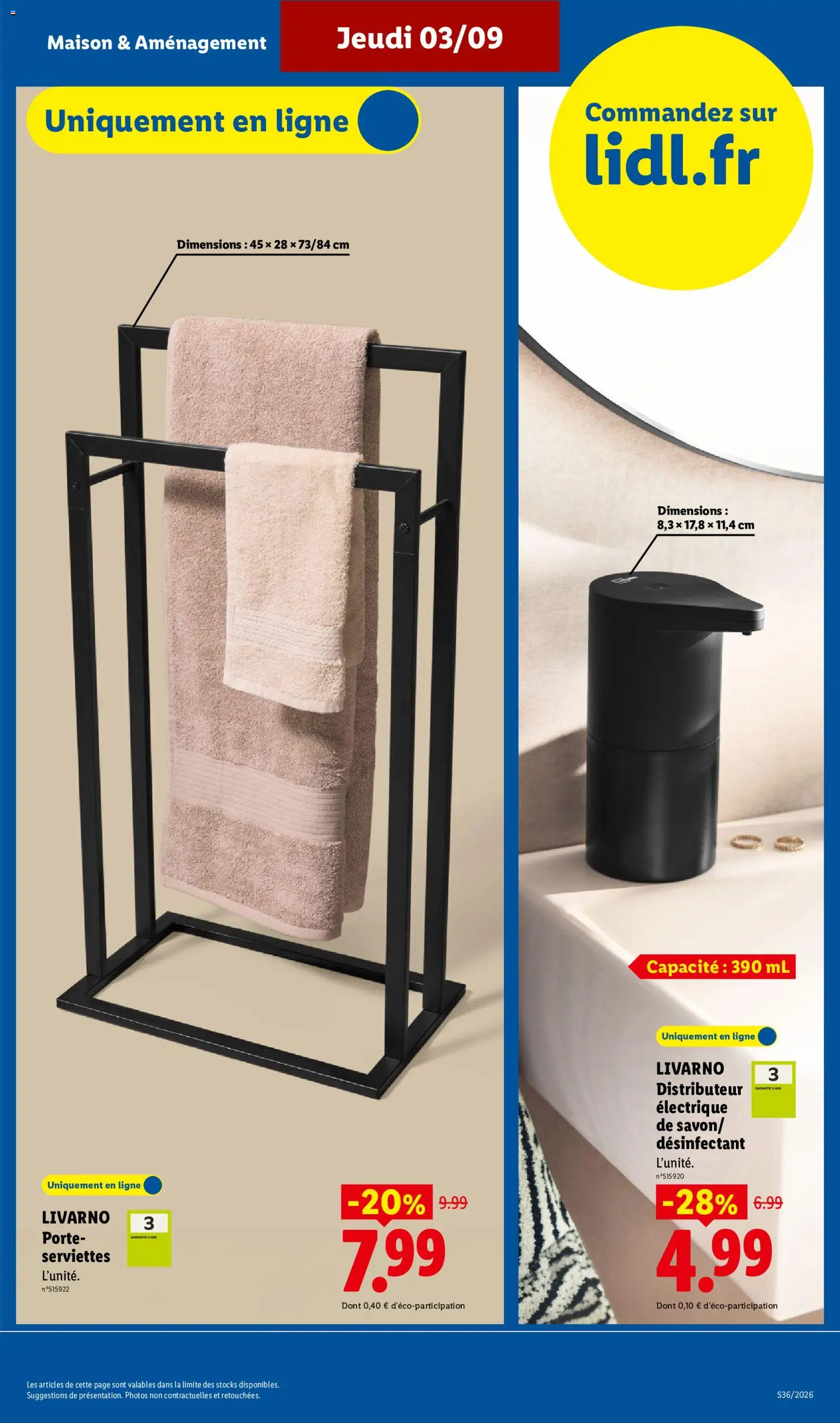 {H1} | Page: 39 | Produits: Porte-serviettes, Porte, Distributeur, Serviettes