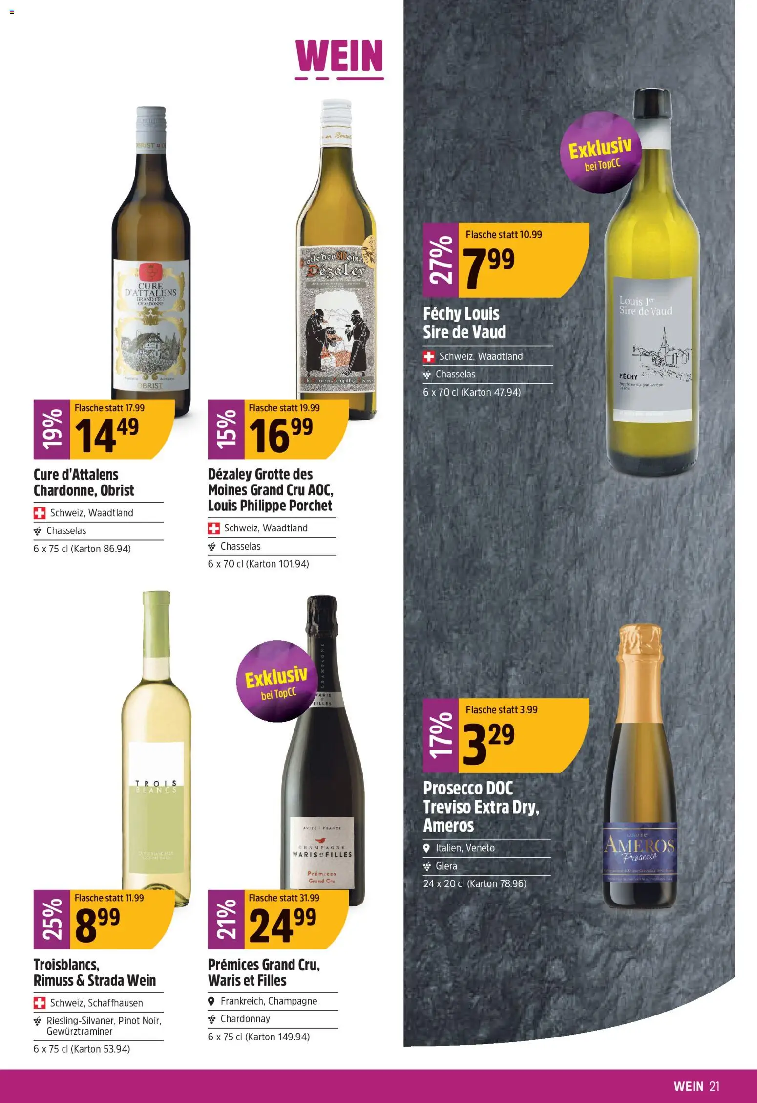 TopCC aktionen – gültig ab 13.07.2026 | Seite: 21 | Produkte: Wein