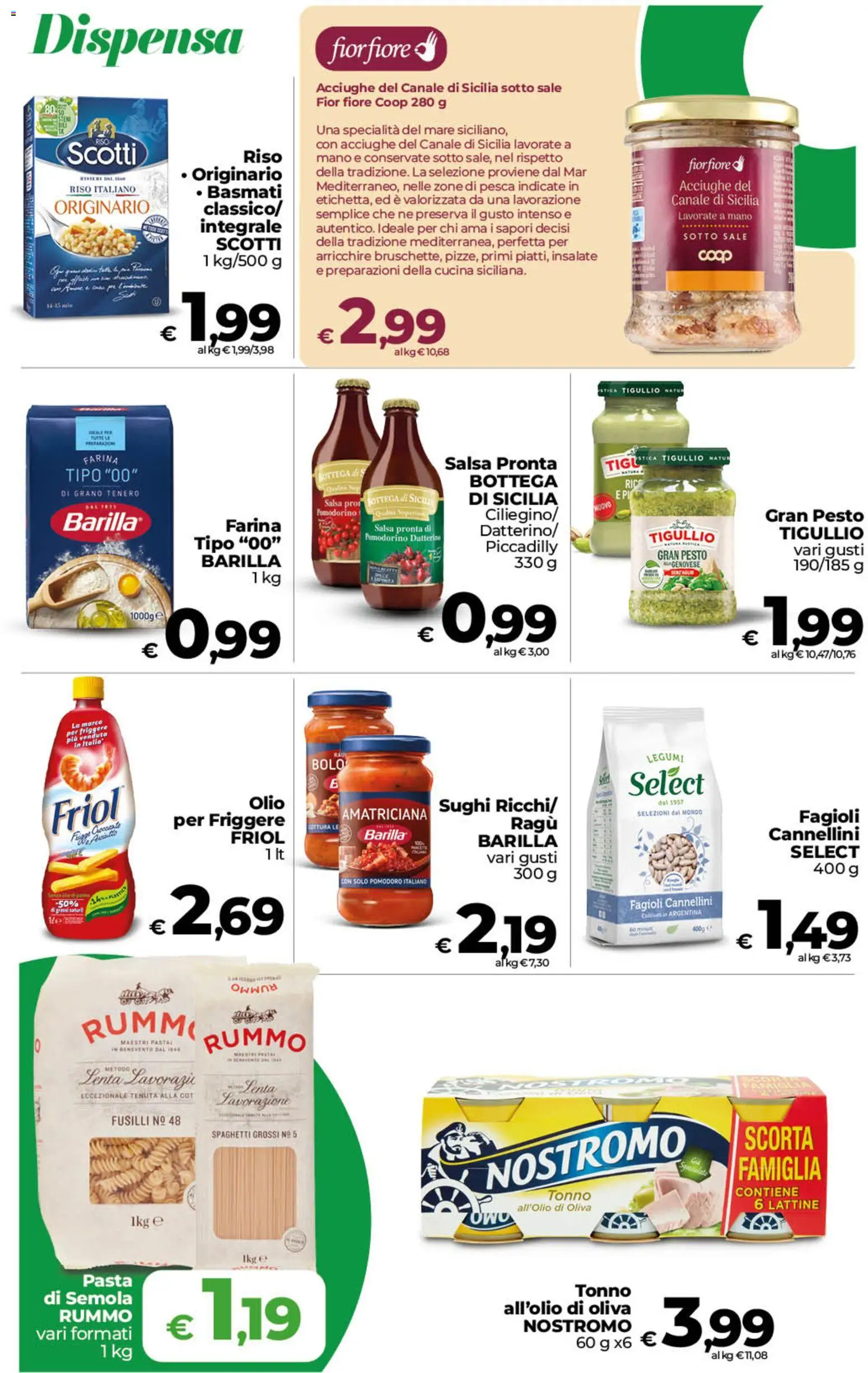 Volantino COOP del 23/10/2026 | Pagina: 13 | Prodotti: Fagioli, Pesto, Olio per friggere, Farina tipo 00