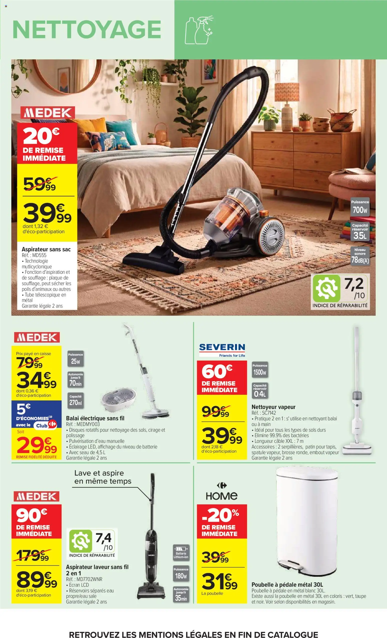 {H1} | Page: 53 | Produits: Poubelle, Aspirateur sans sac, Aspirateur, Éclairage
