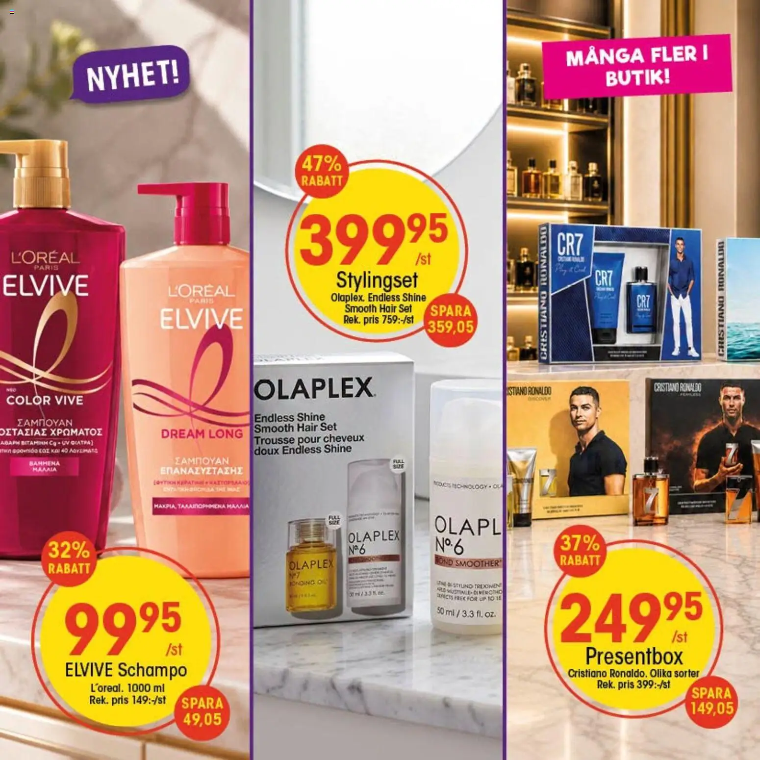 EKO reklamblad aktuell från 31/08/2026 | Sida: 7 | Produkter: Schampo, Set, Olaplex