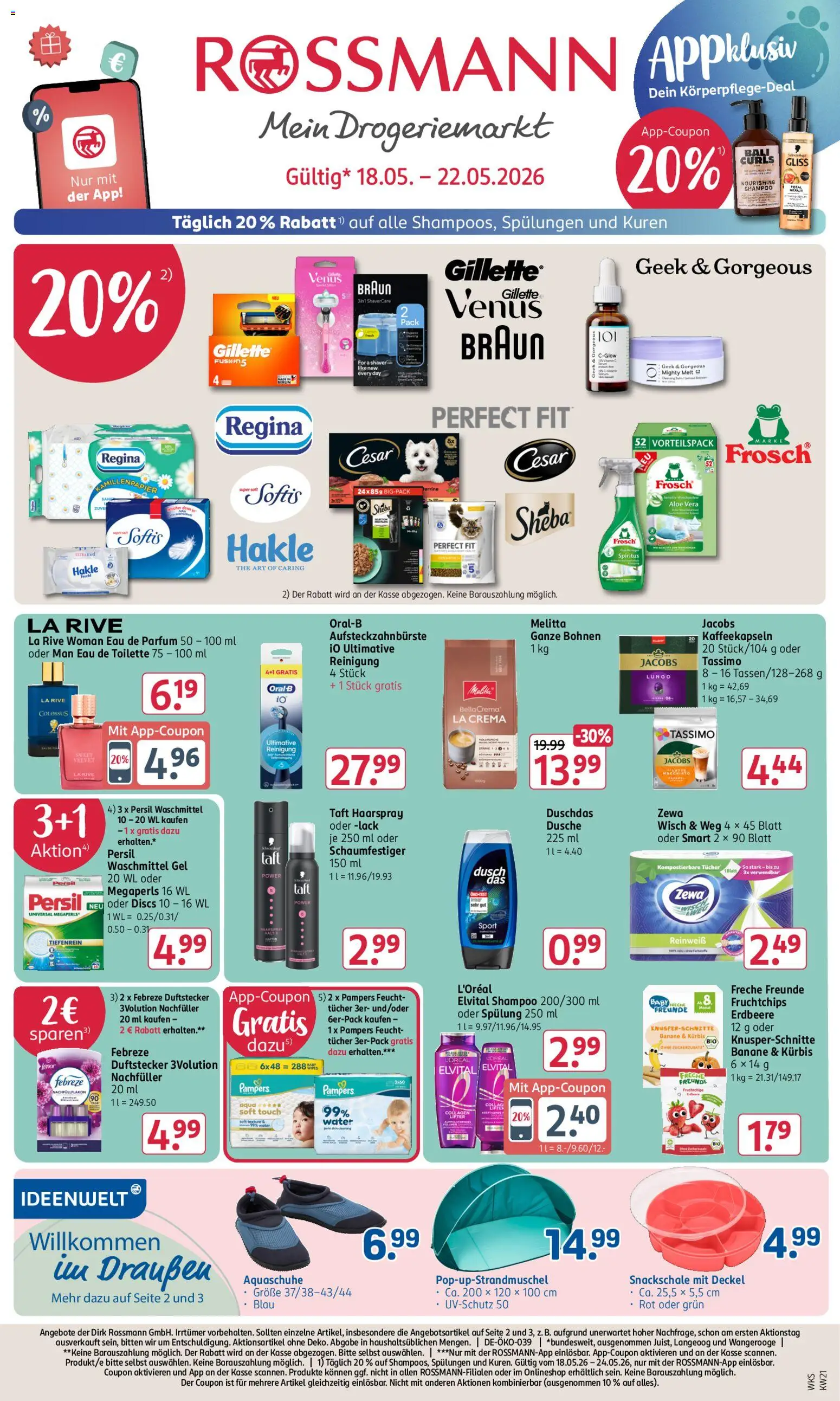 Rossmann Prospekt 	 – gültig ab 18.05.2026 | Seite: 1