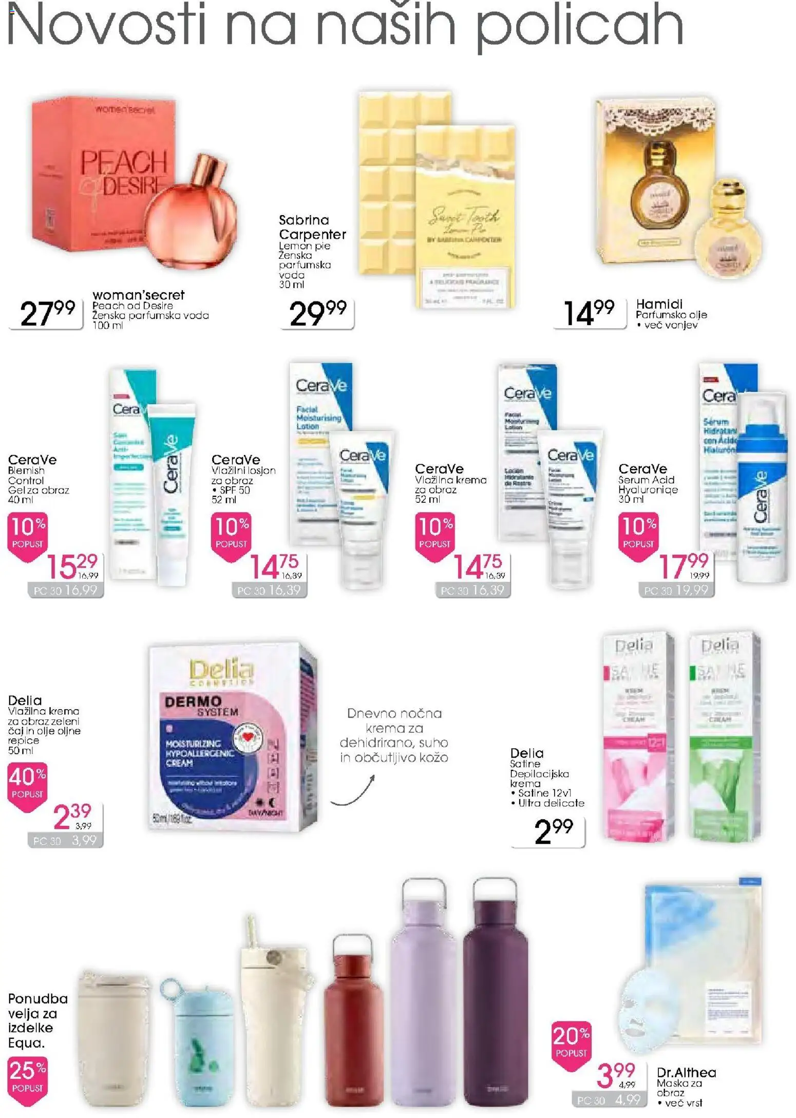 Novi Tuš drogerija katalog ponudbe – veljaven od 12.08.2026 | Stran: 9 | Izdelki: Krema, Caj, Voda, Parfumska voda